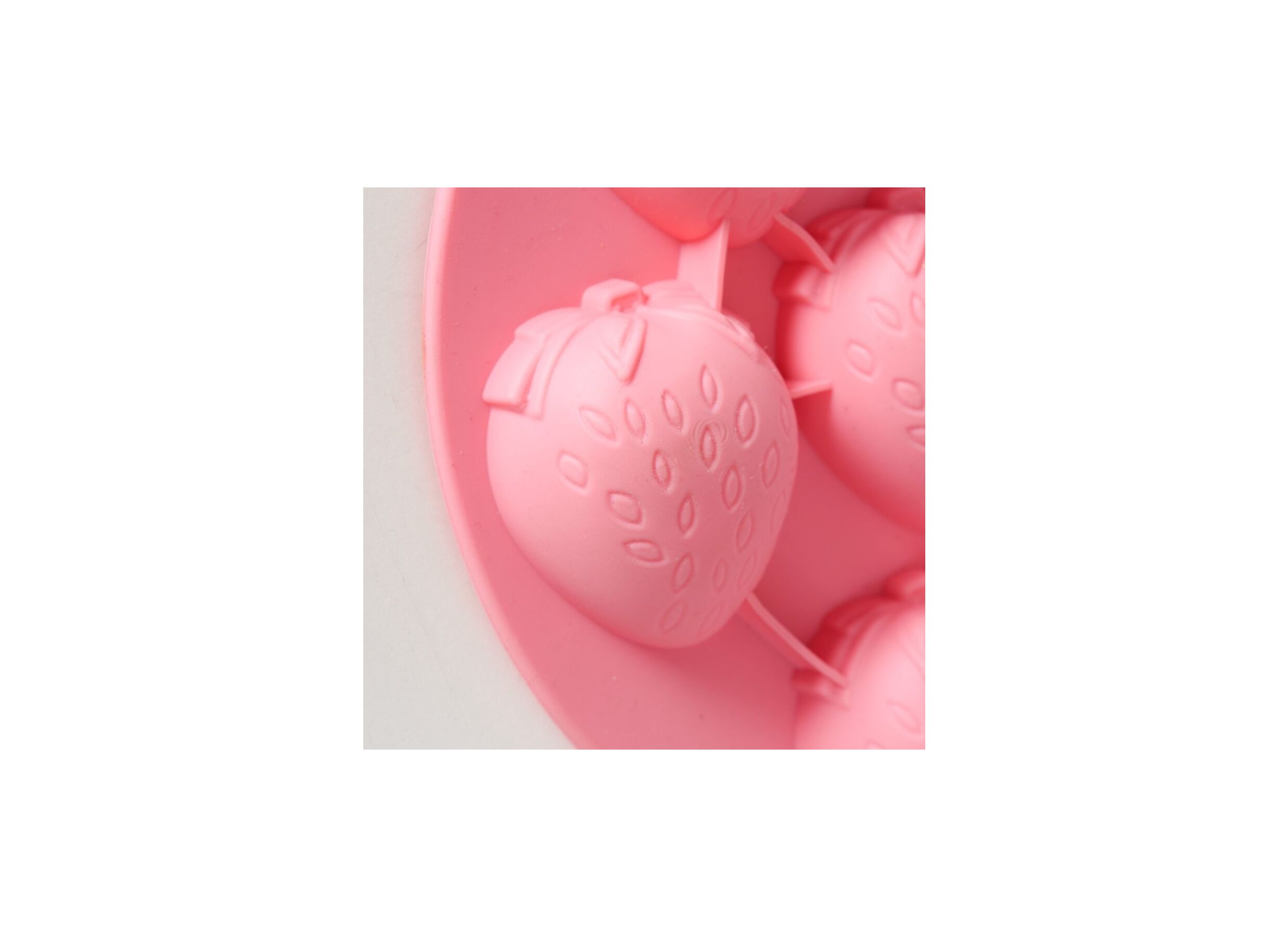Detail - Moule à Glaçons Fragola 19cm - silicone - rose
