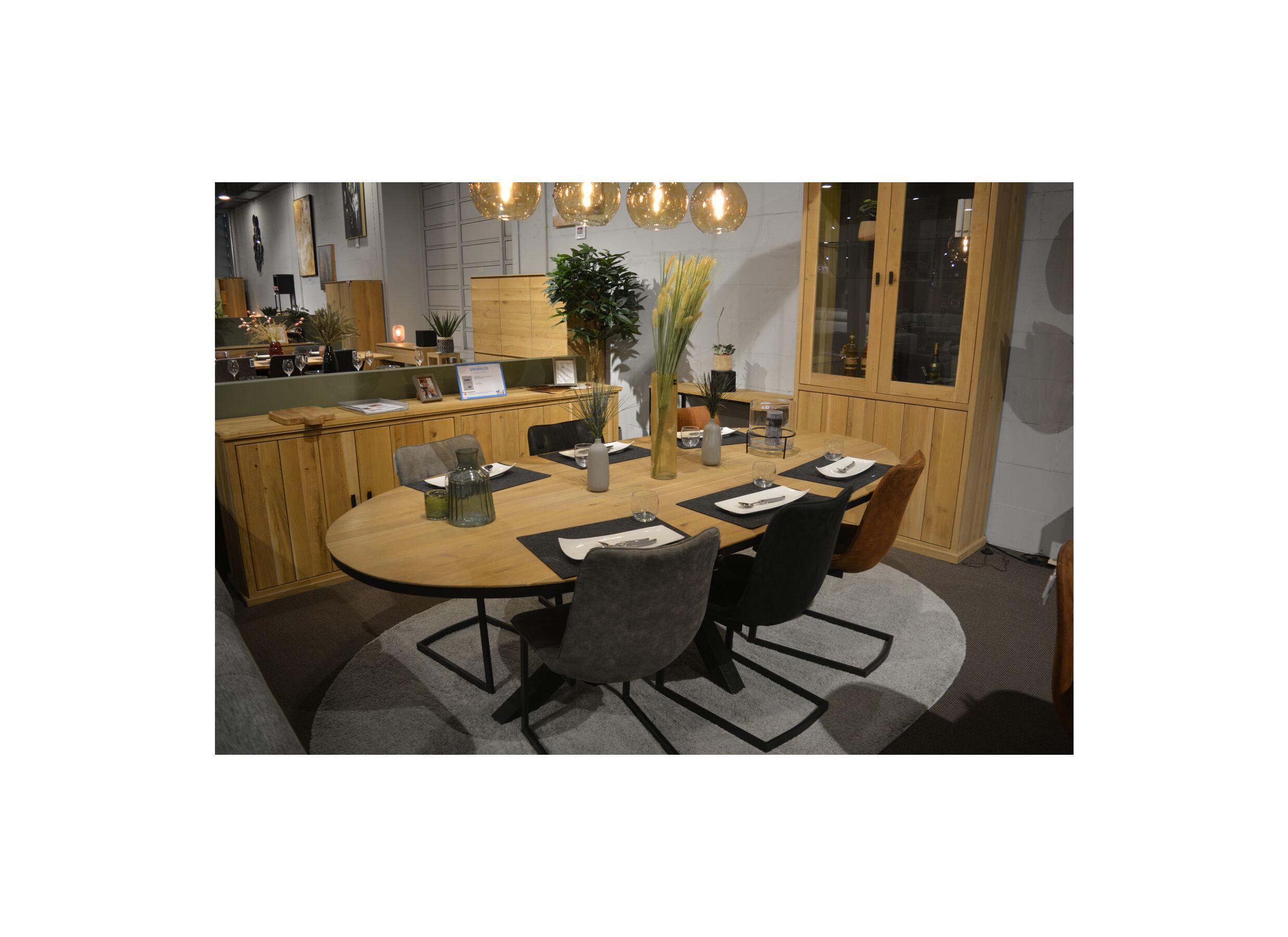 Tafel Ark 250x128cm - eik massief - naturel