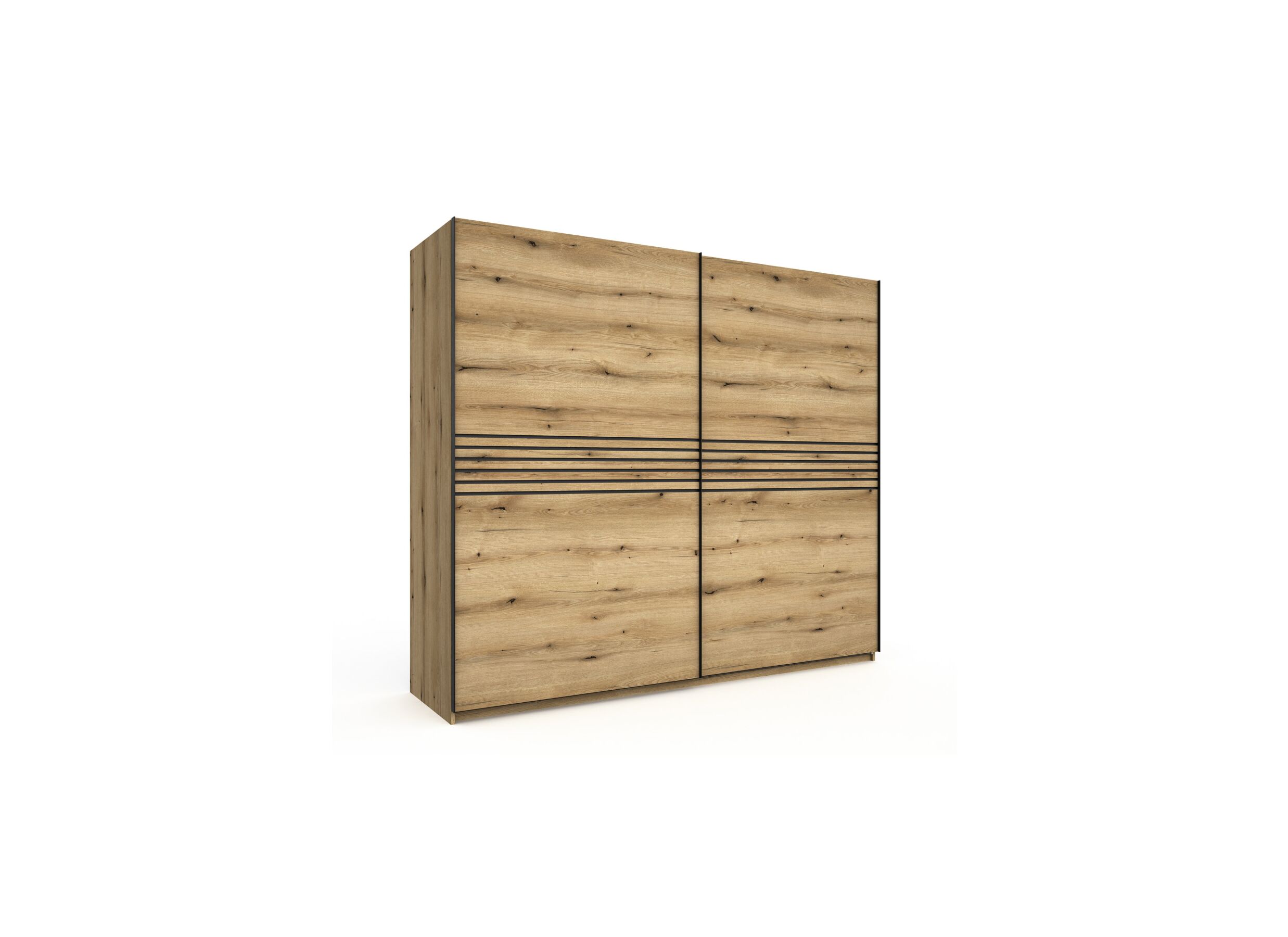Hoofdfoto - Schuifdeurkast Kato 250cm - melamine - etna eik