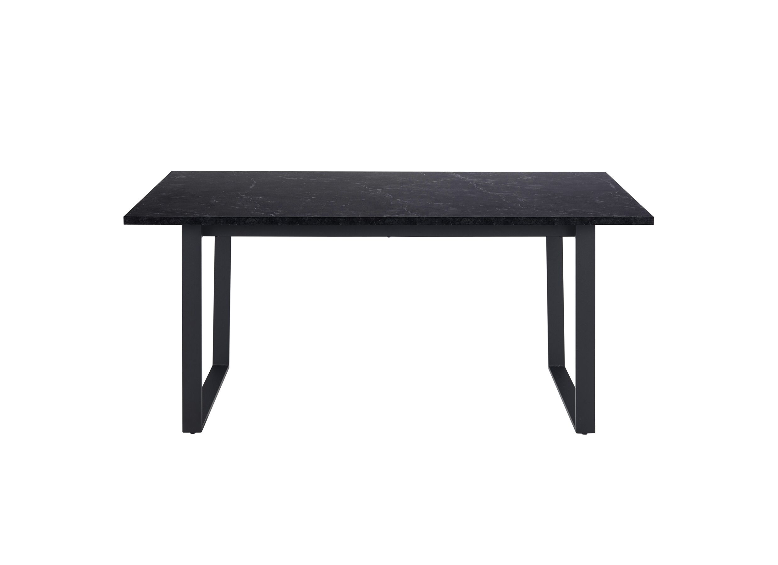 Tafel 160x90cm - gepoederlakt staal - matzwart