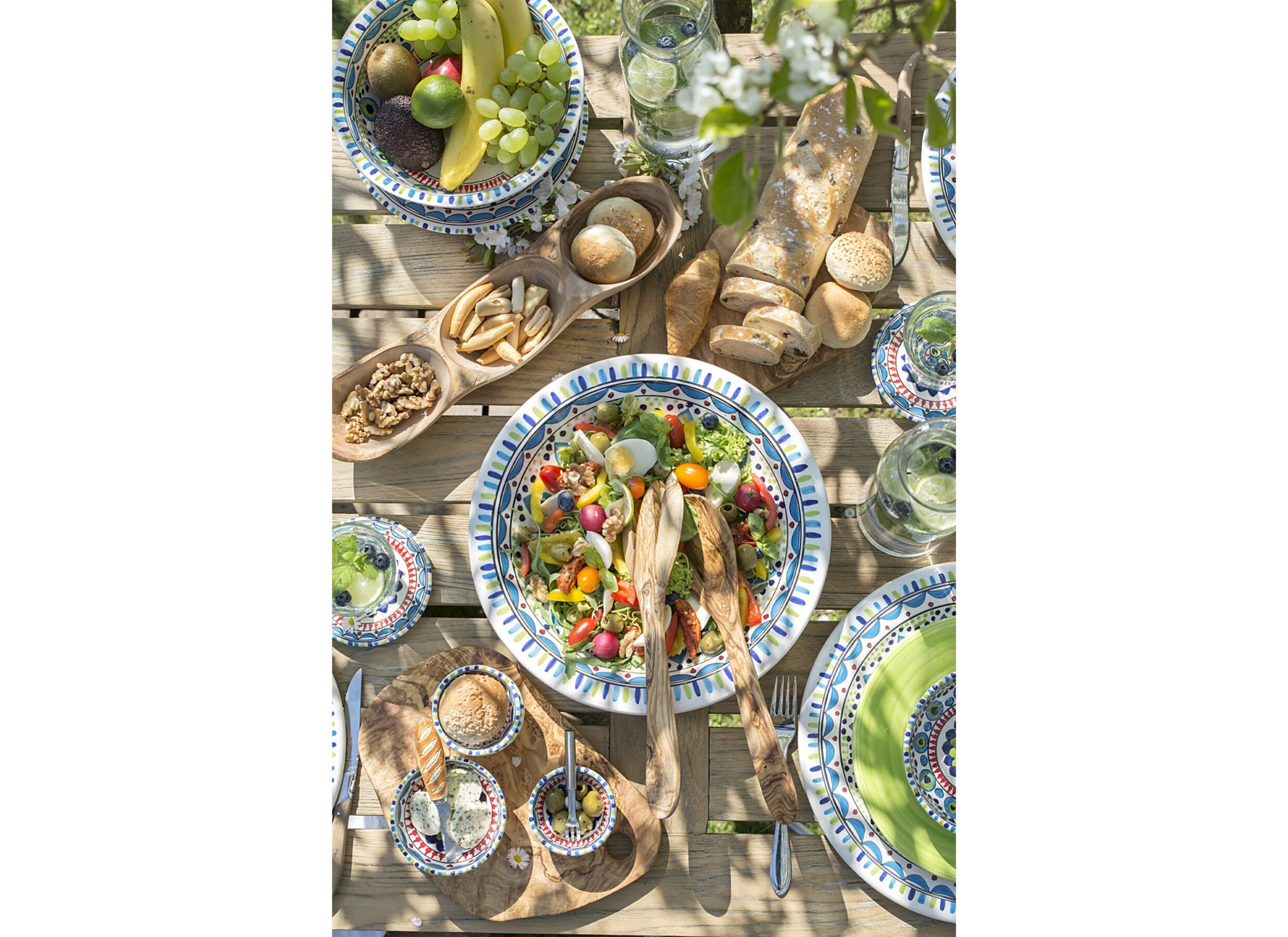 Sfeerfoto - Fruitschaal Pavo Ø20,3cm - stoneware - multicolor