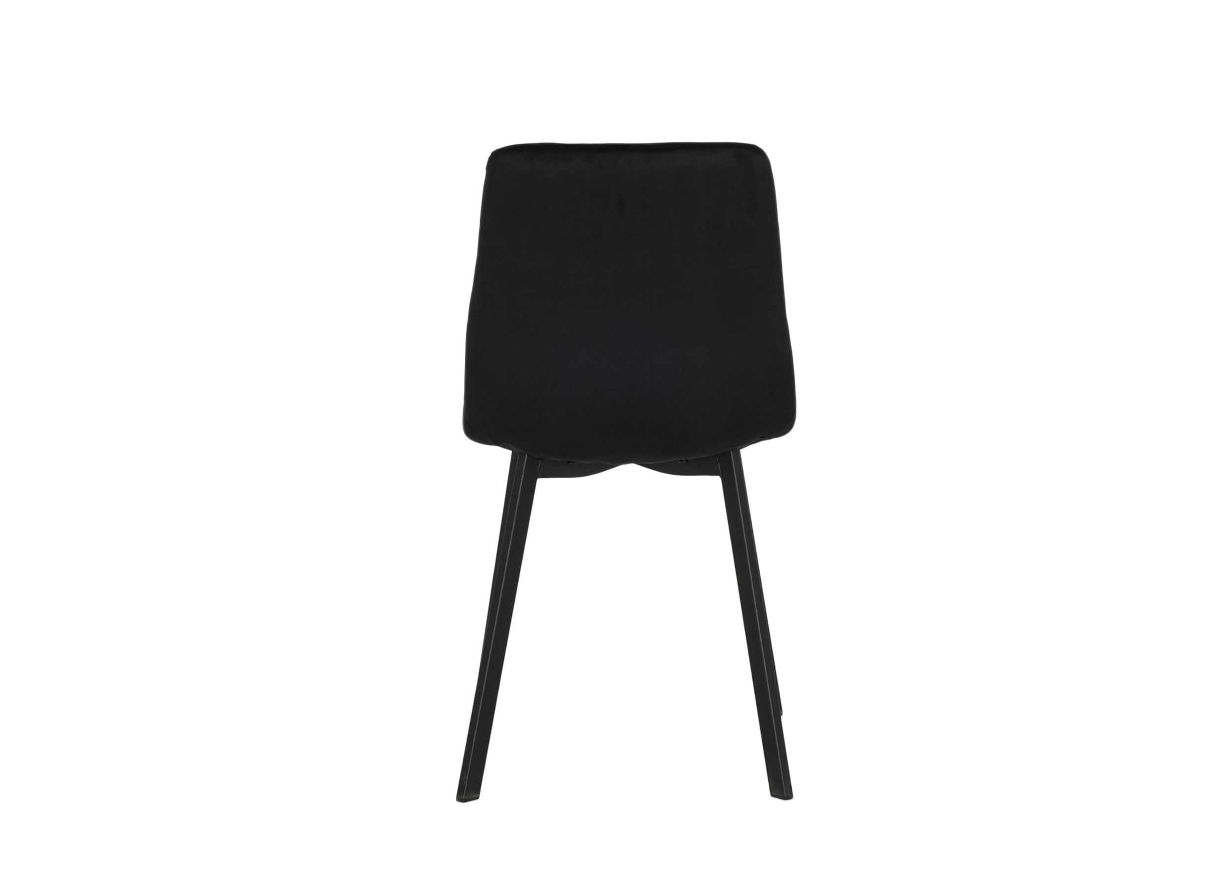 Overzichtsfoto - Stoel Runner 44x54x87cm - fluweel - zwart