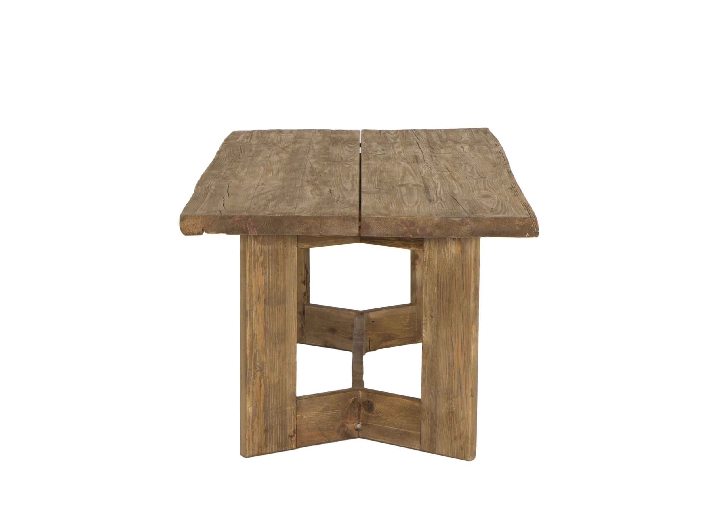 Detail - Table tronc d'arbre Opium 220x100cm - sapin massif - naturel