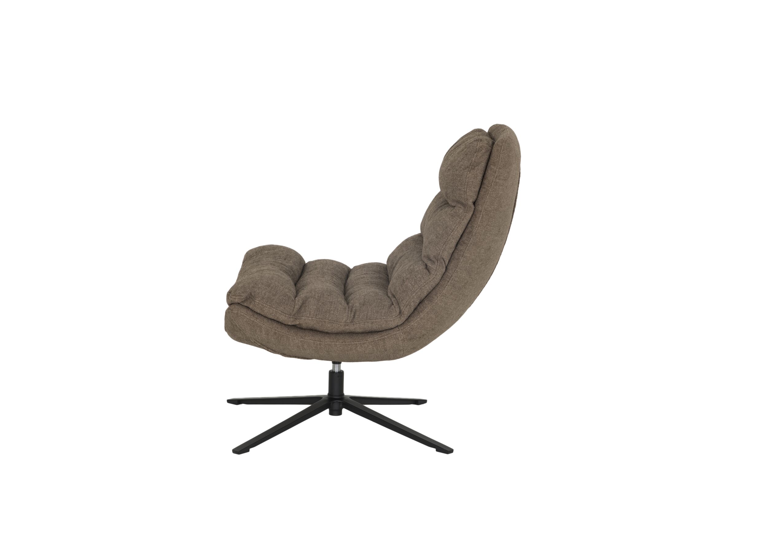 Overzichtsfoto - Draaifauteuil Pole Pole 82x92x100cm - tissu - bruin