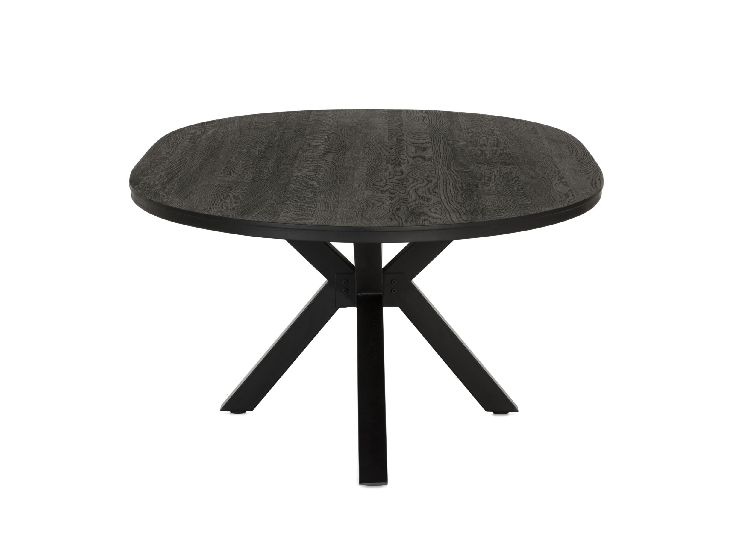 Table Mauri 250x128cm - chêne massif - noir