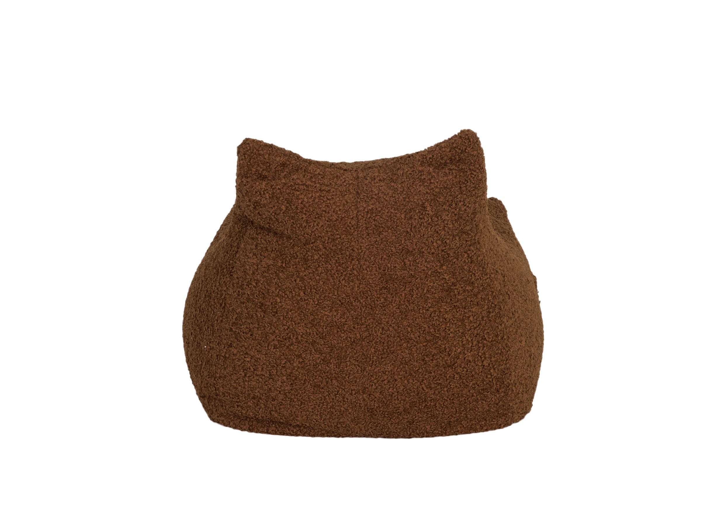 Aperçu - Pouf poire Karina bouclé brun