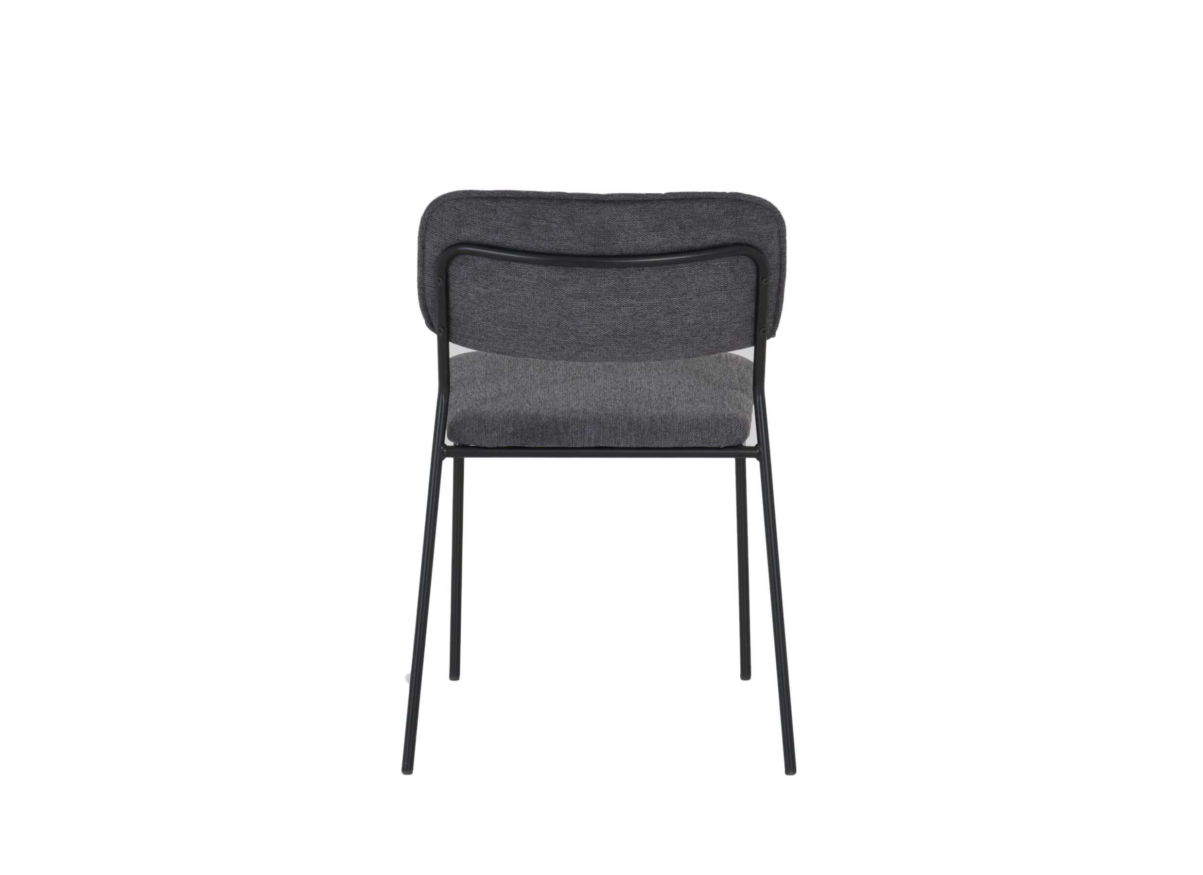 Aperçu - Chaise Epoca 46x54,5x85cm - tissu - anthracite