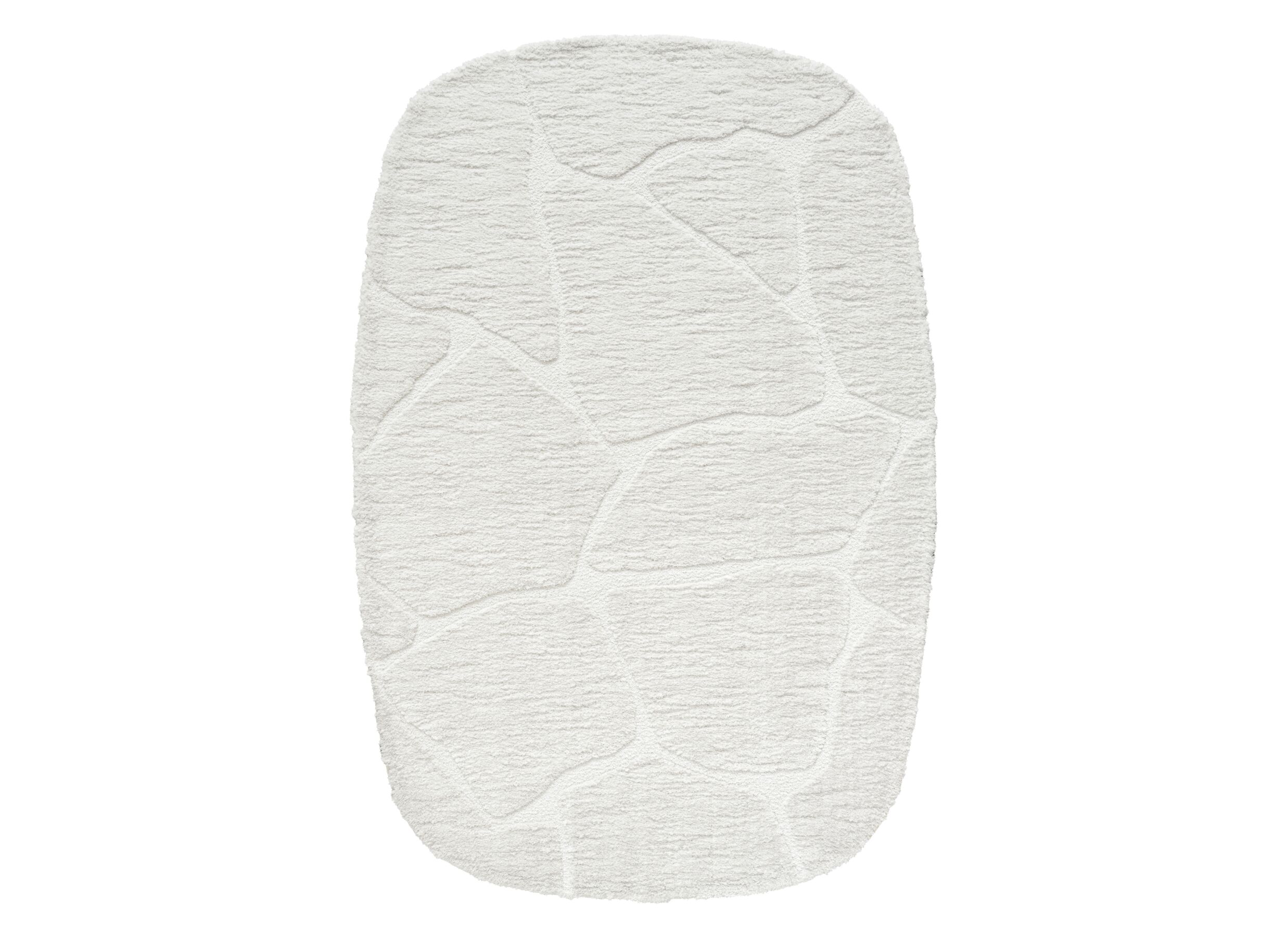 Tapijt Madagaskar 200x290cm - polyester - wit - Tapijt Madagaskar 200x290cm - polyester - wit
