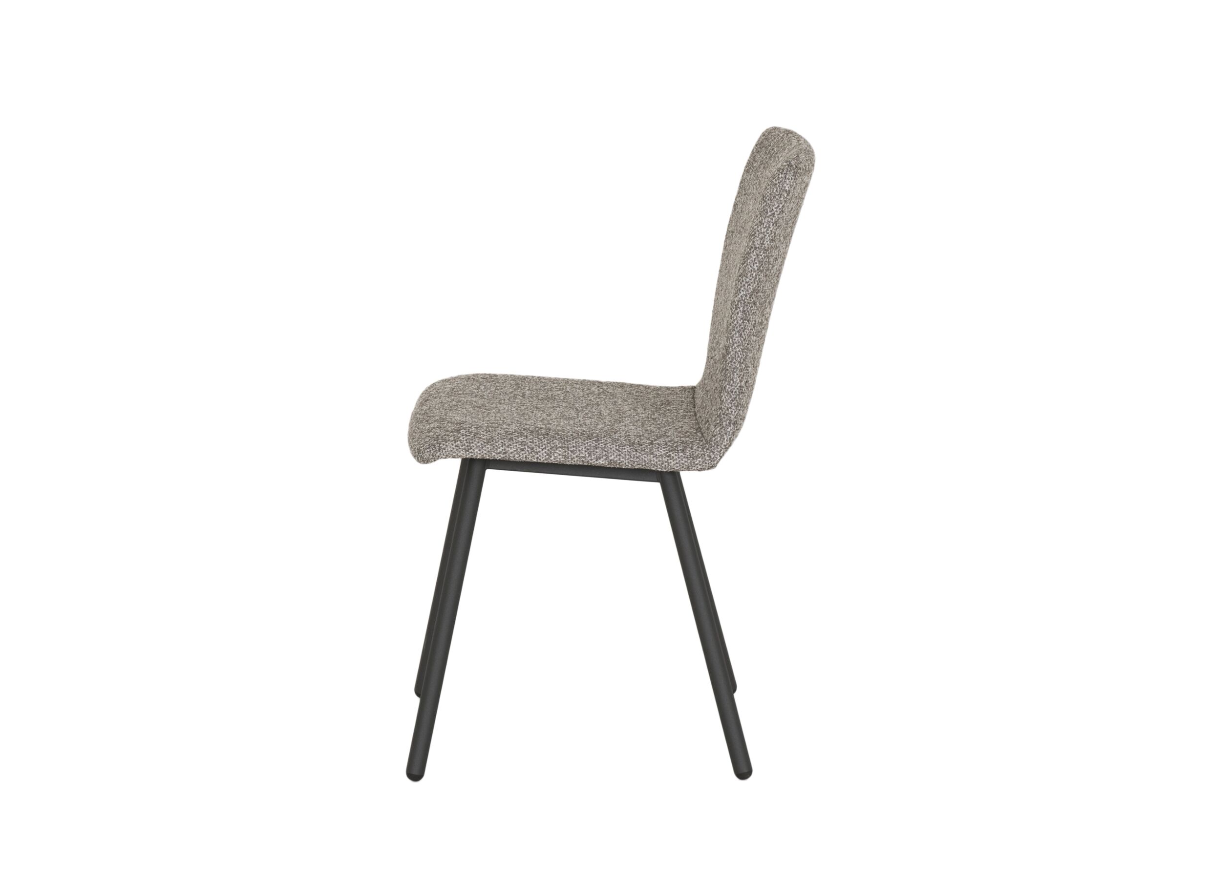 Chaise Pisa 44,5x55,5x82cm - fibre polyester/acier - fossil