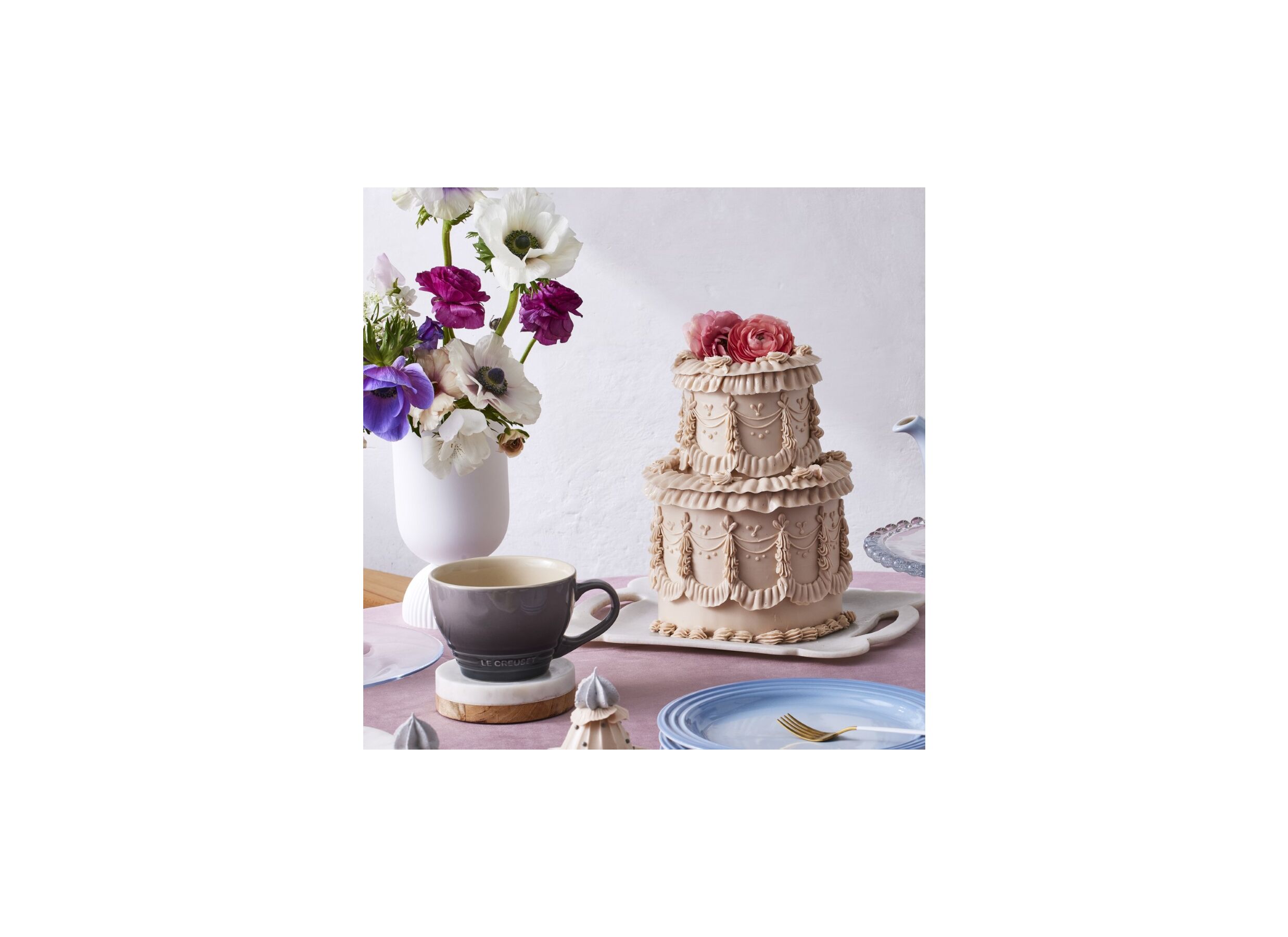 Foto ambiance - Mug Le Creuset 40cl flint
