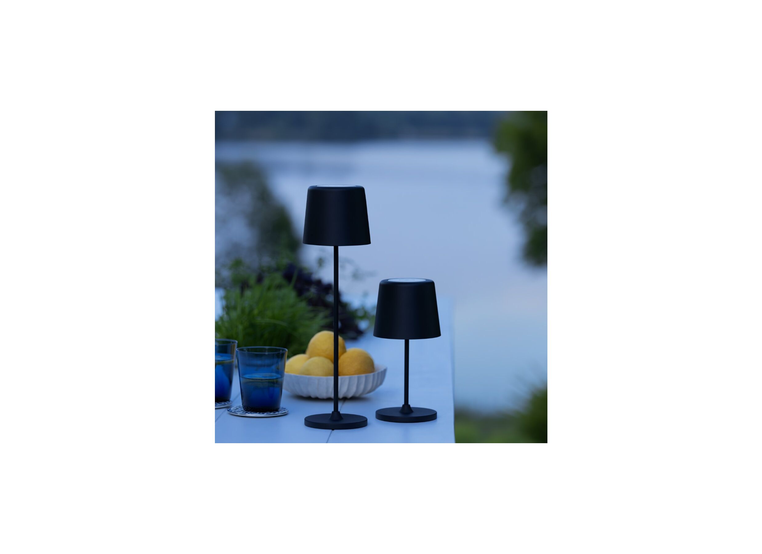 Lampe de table Kaami H37cm noir