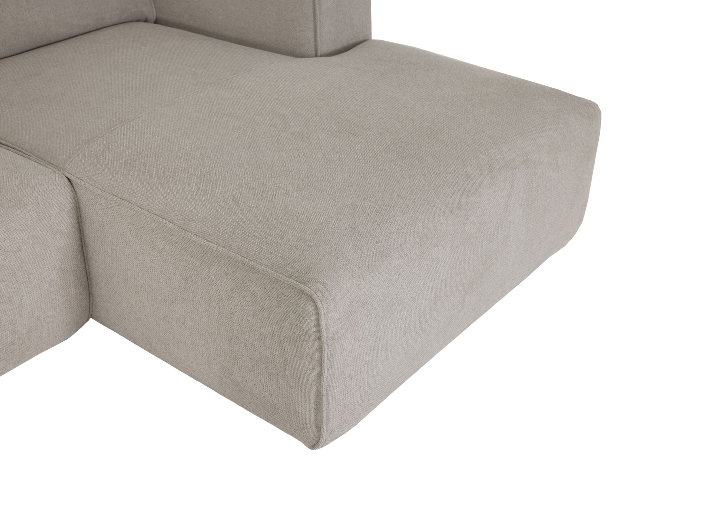 Detailfoto - Hoeksalon Enjoy 308x165cm - stof - beige