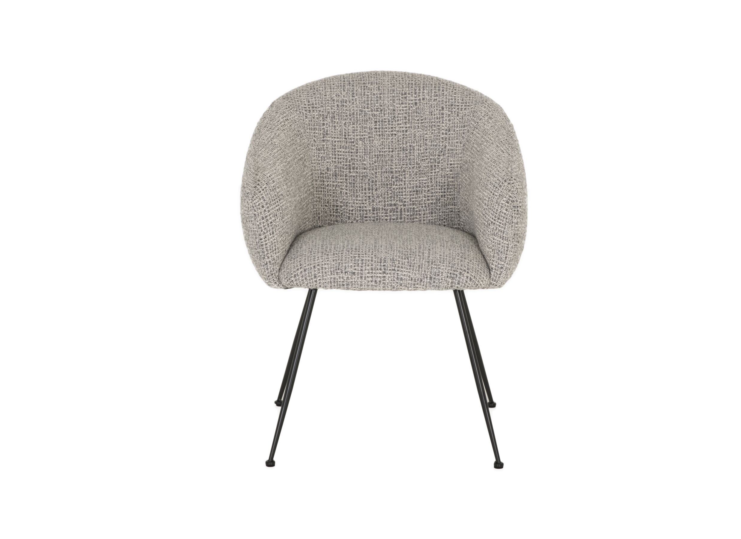 Stoel Foy 60x62x79cm - stof - grijs
