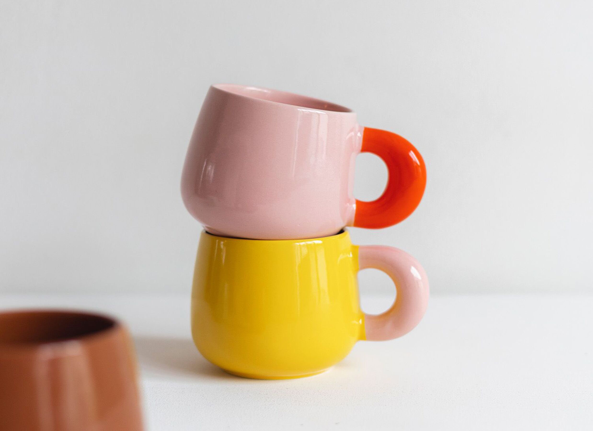 Foto ambiance - Mug Coco 47cl - céramique - rose
