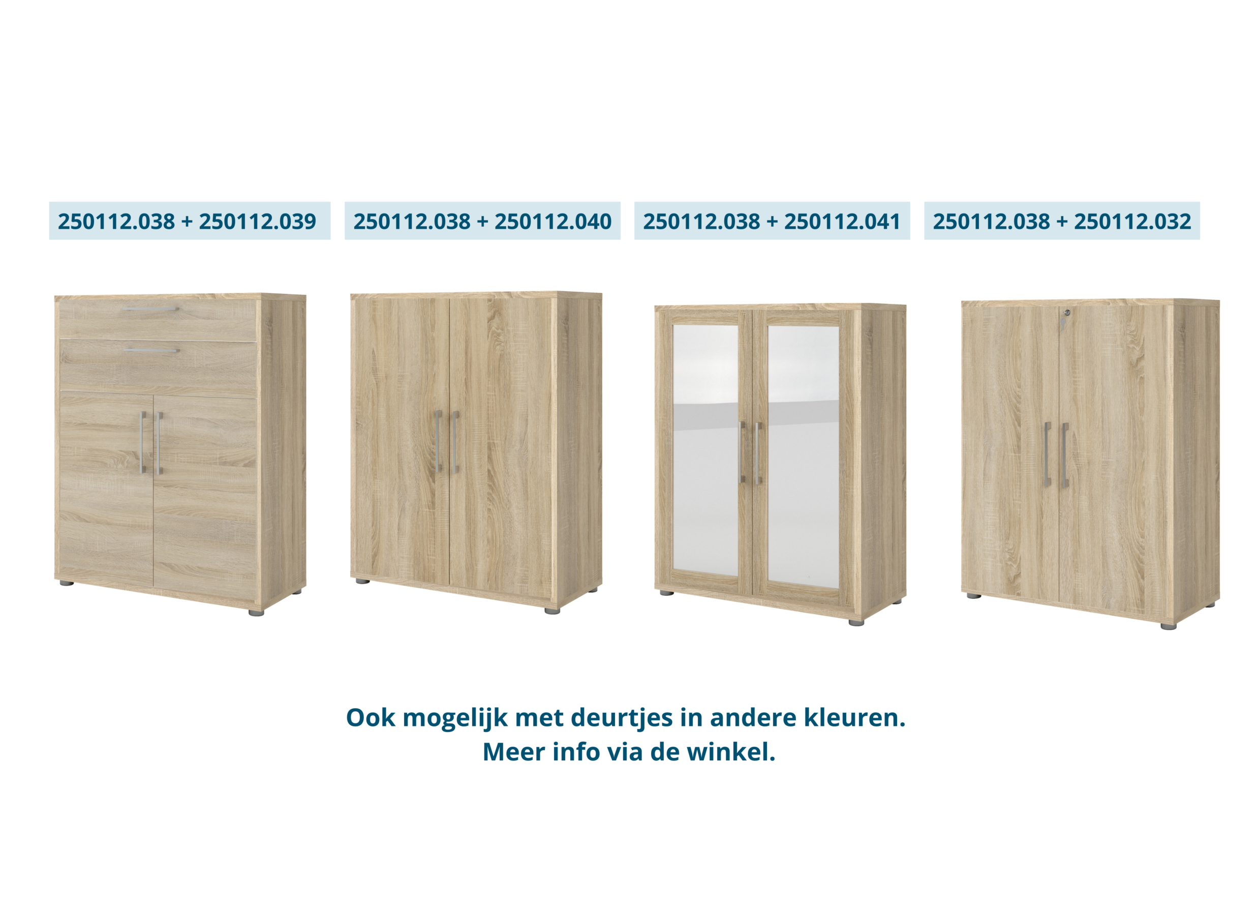 Opstelling - Boekenrek Prima 89x40x113cm - decor - eik