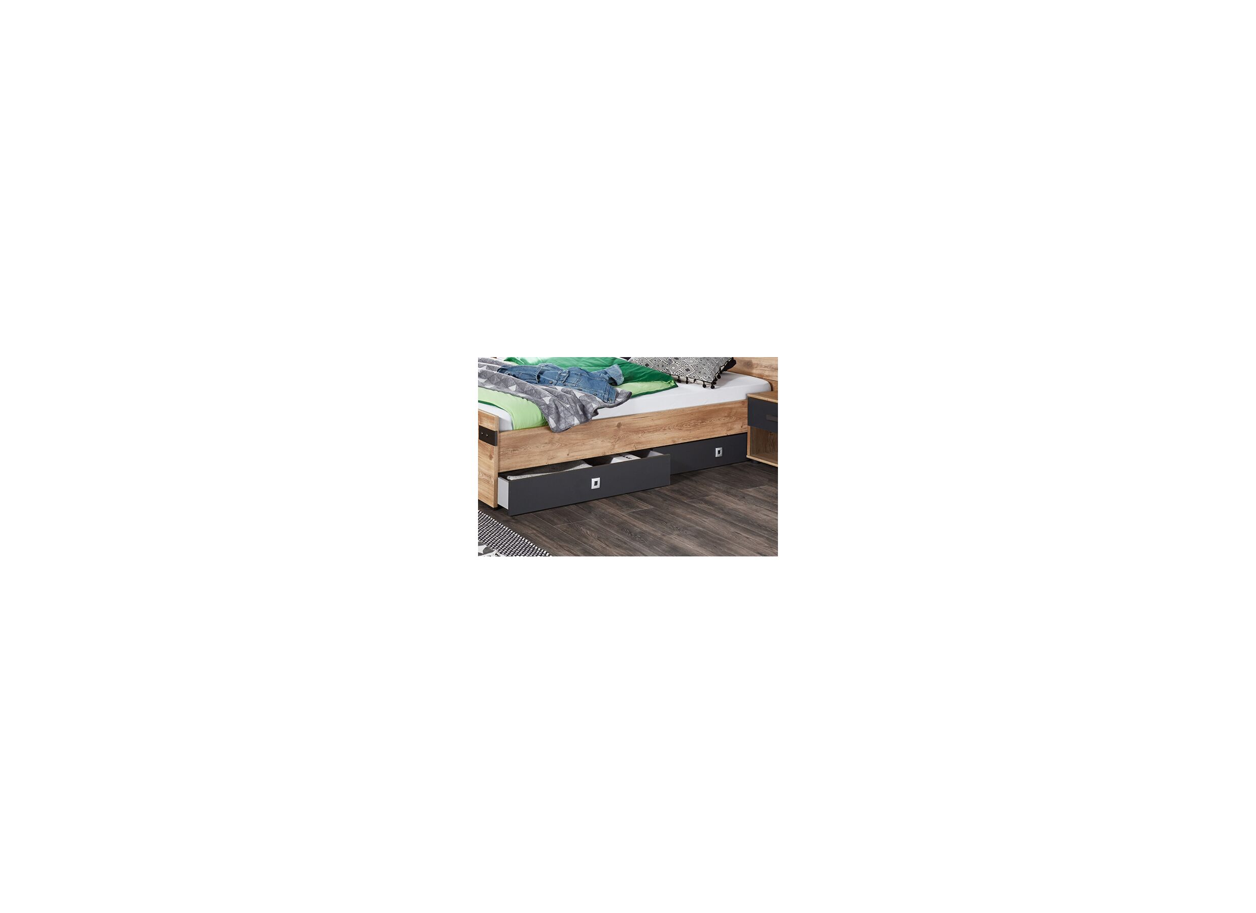Bedlade Liverpool 100cm, set van 2