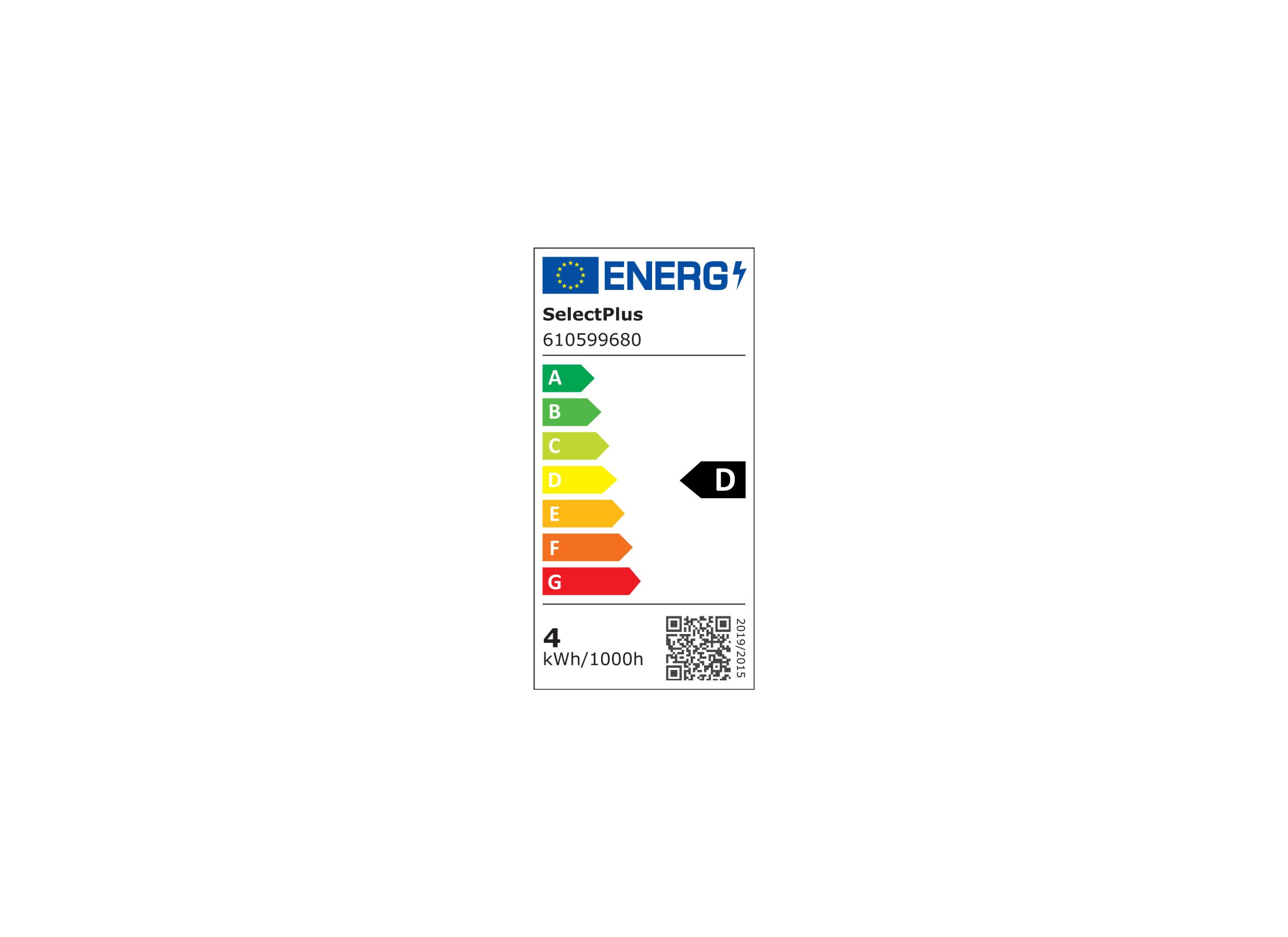 Energielabel - Ledlamp Classic 3,4W E27 - 3 stuks