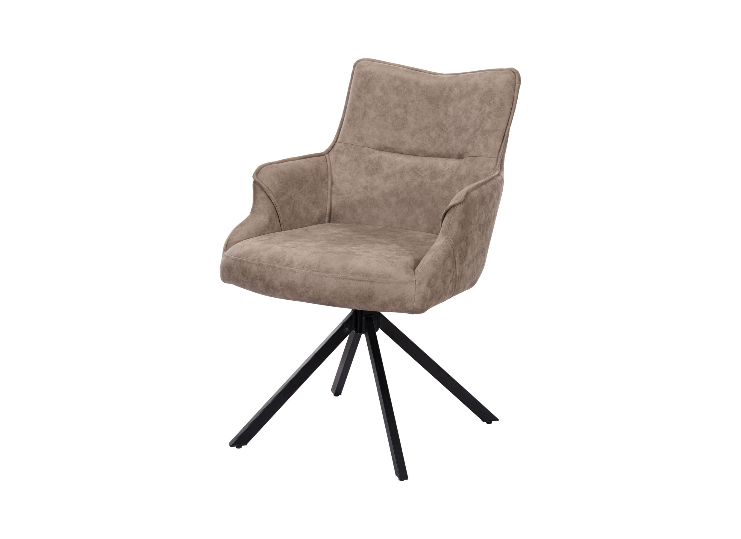 Hoofdfoto - Draaistoel Shelley 59,5x65,5x87cm - stof - grijs