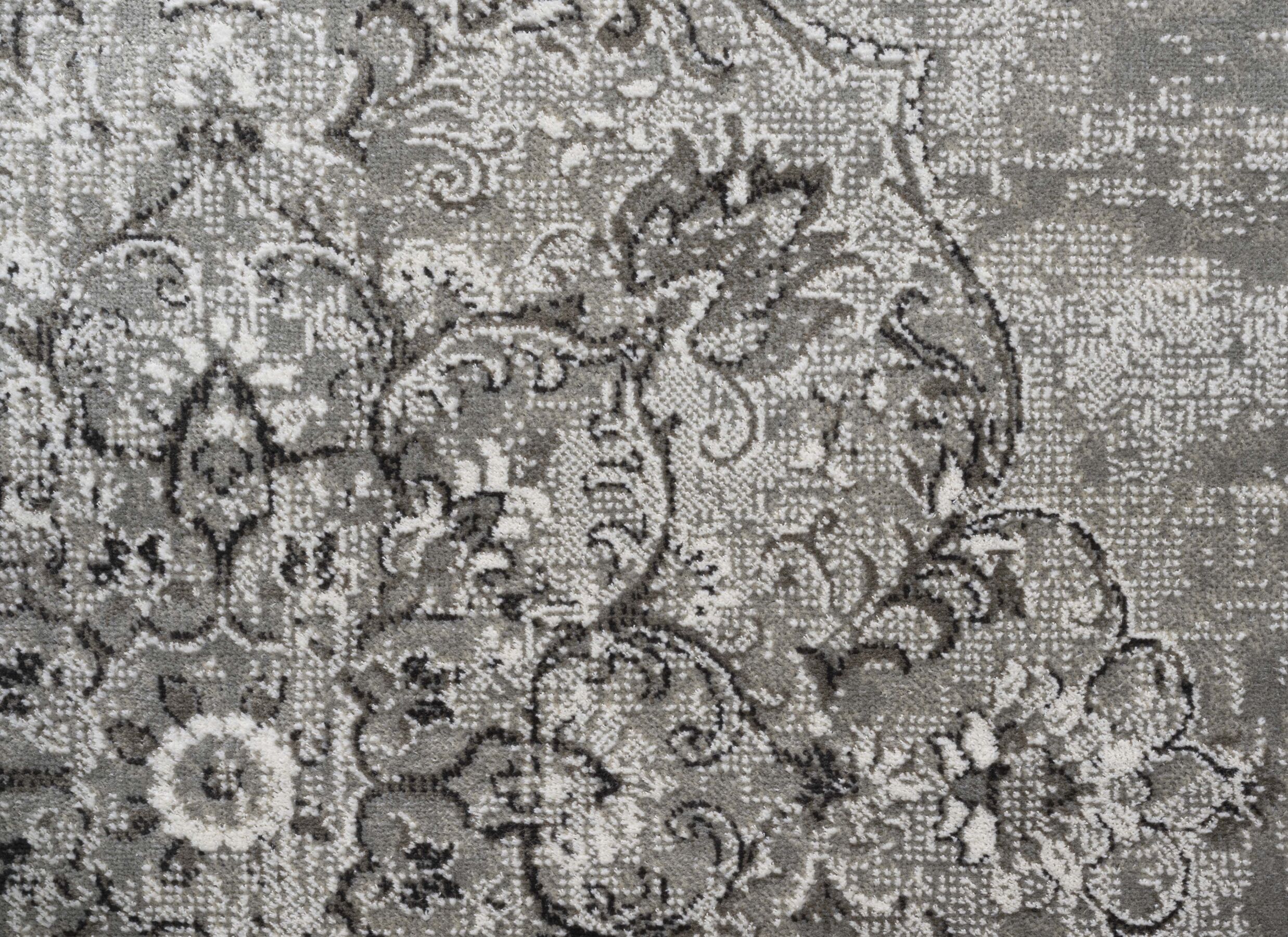 Detailfoto - Tapijt Ritz 67x210cm - polyester - grijs