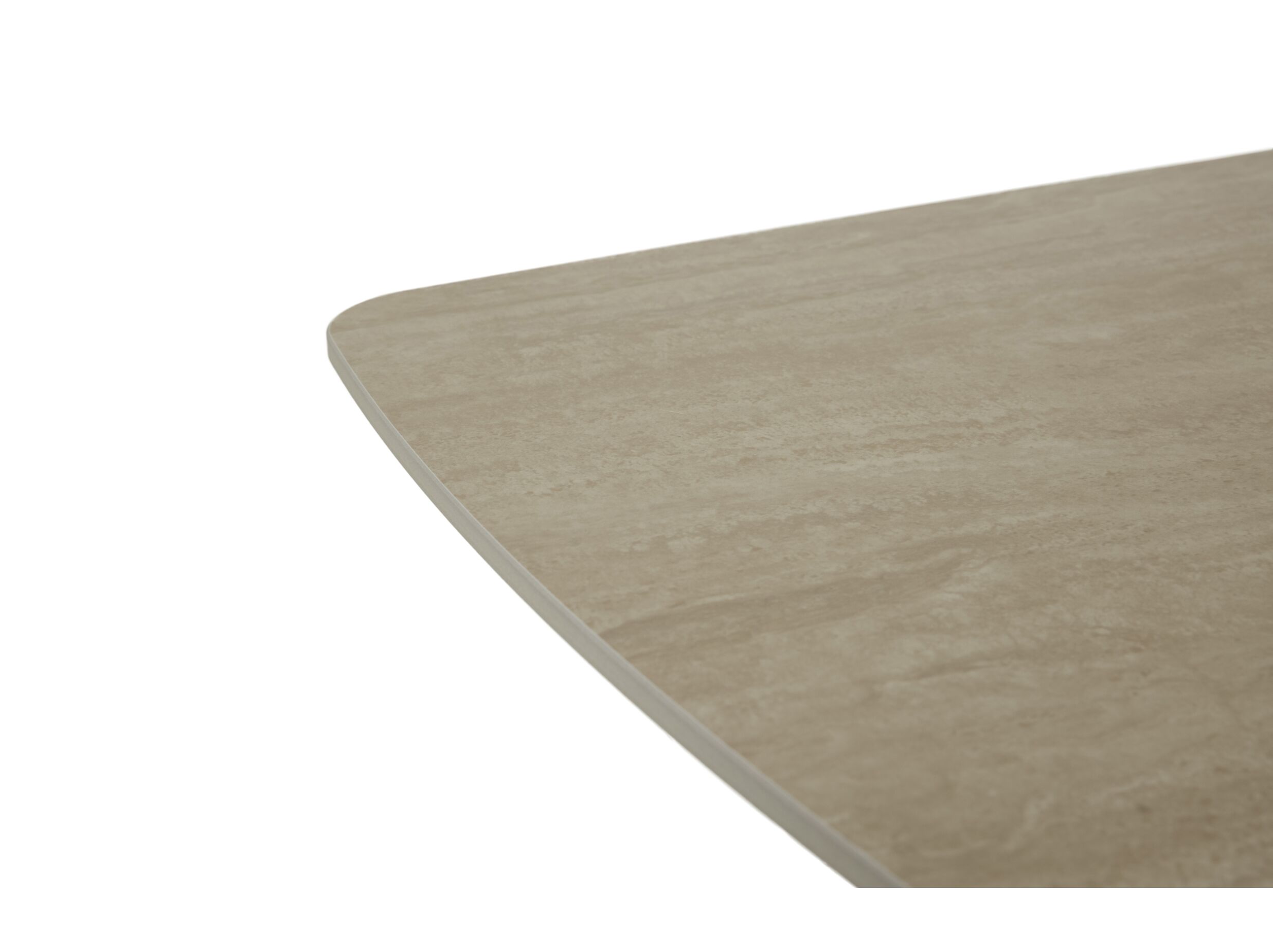 Detail - Table basse 130x70cm - céramique - beige travertin look