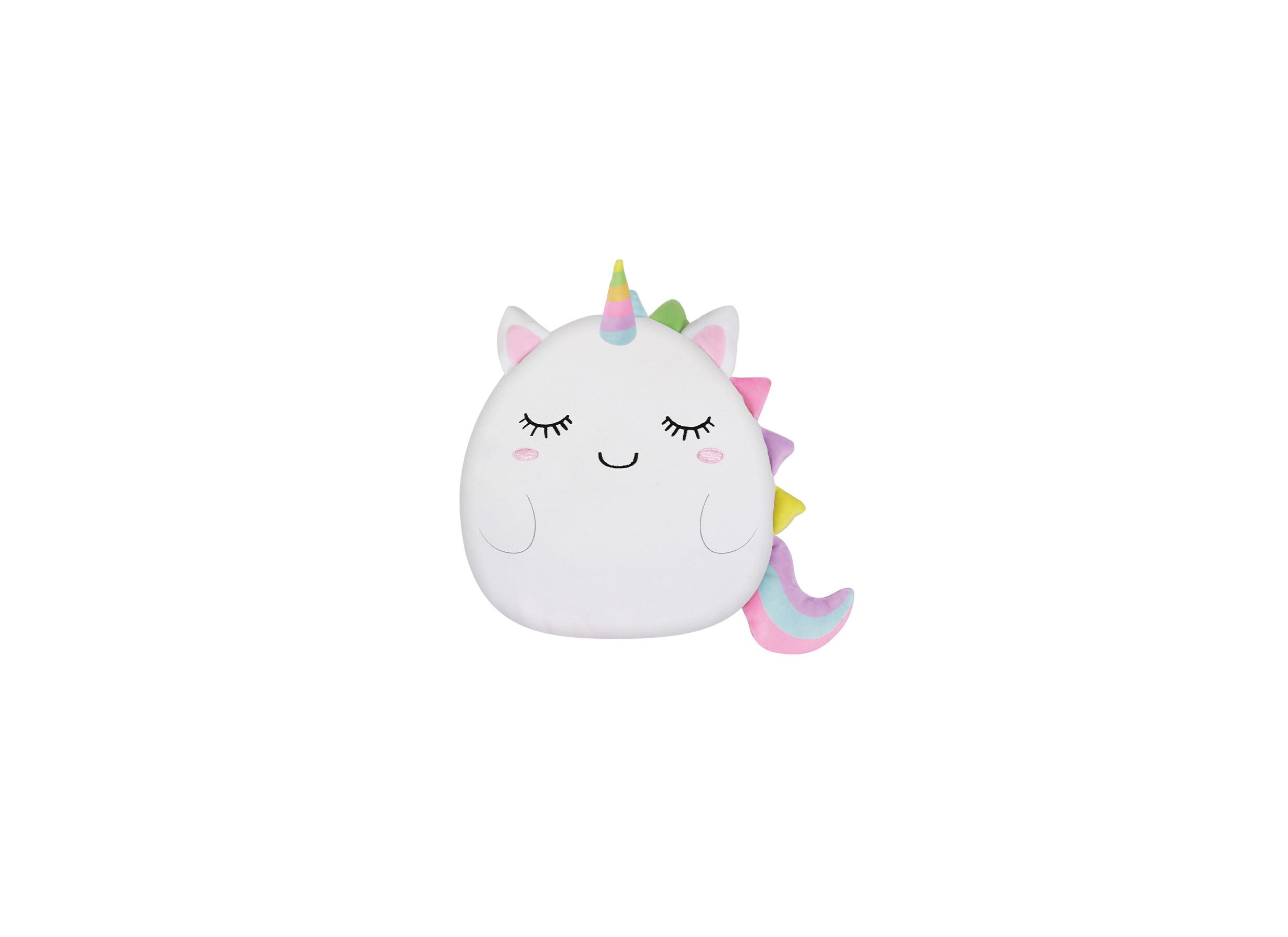 Kussen Unicorn 33x30cm - stof - wit