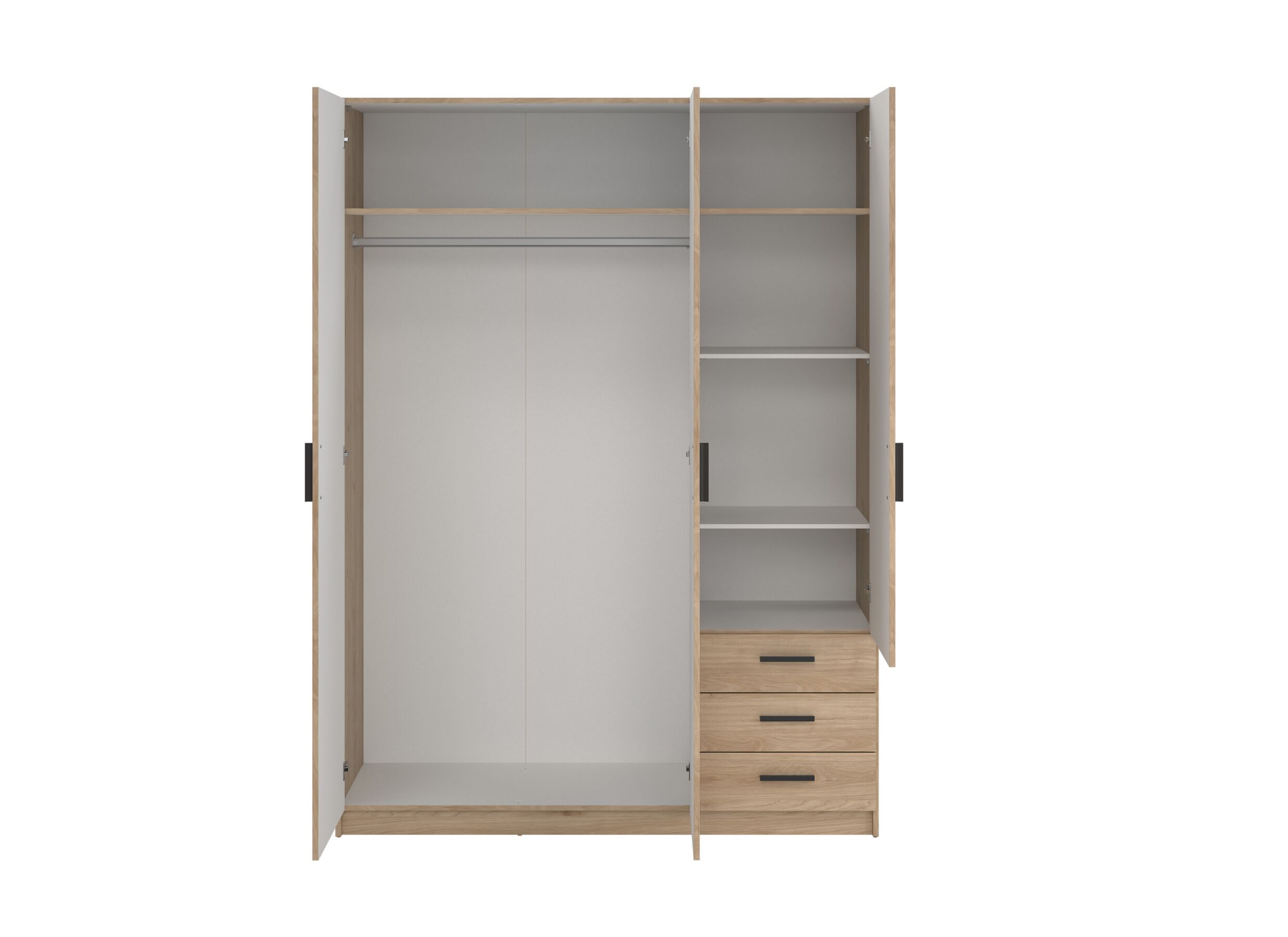 Disposition - Garde-robe Sprint 147cm - décor - jackson hickory
