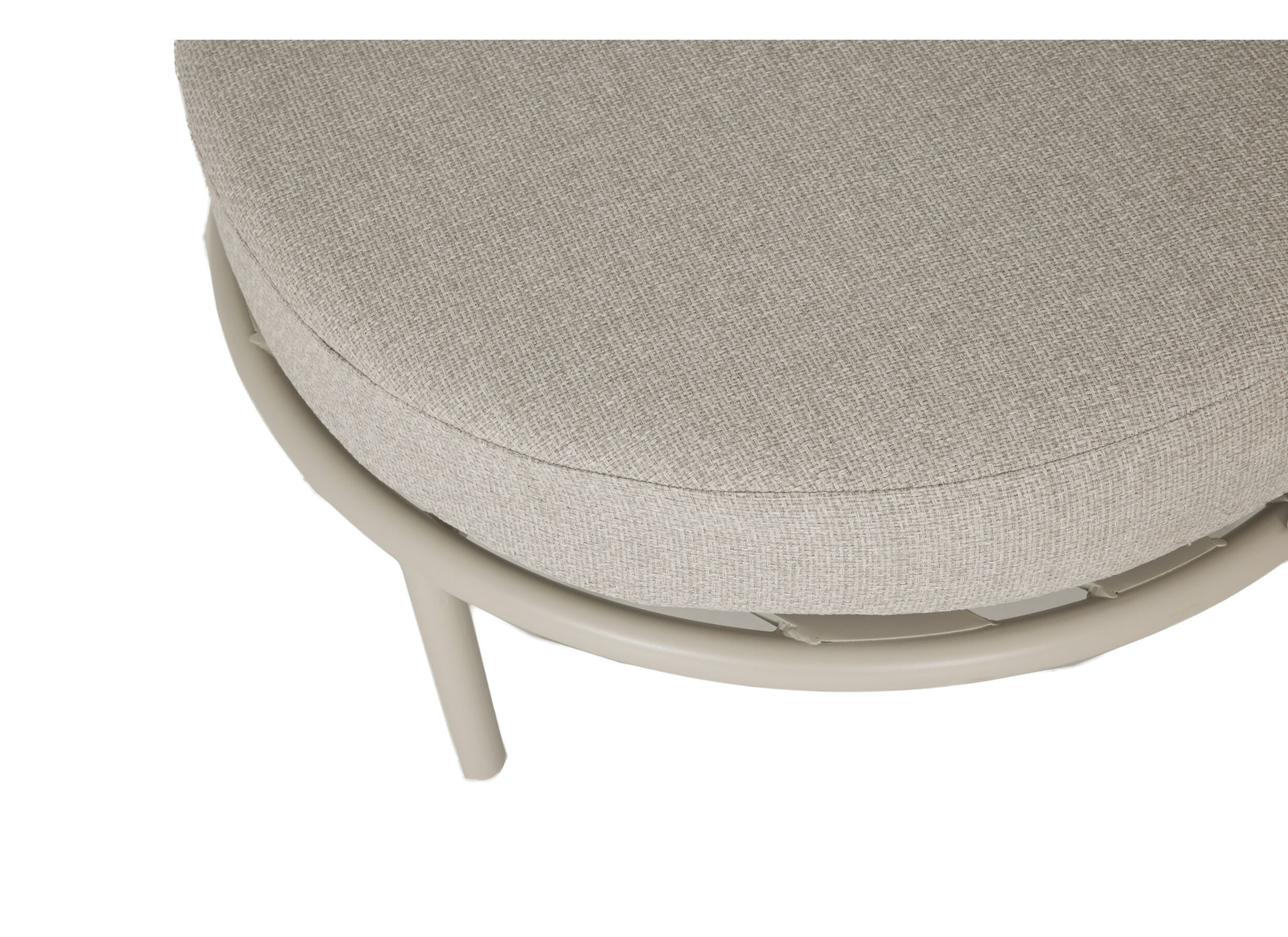 Detail - Salon lounge Scarabeo 188x188cm - aluminium - coussins en olefin - beige