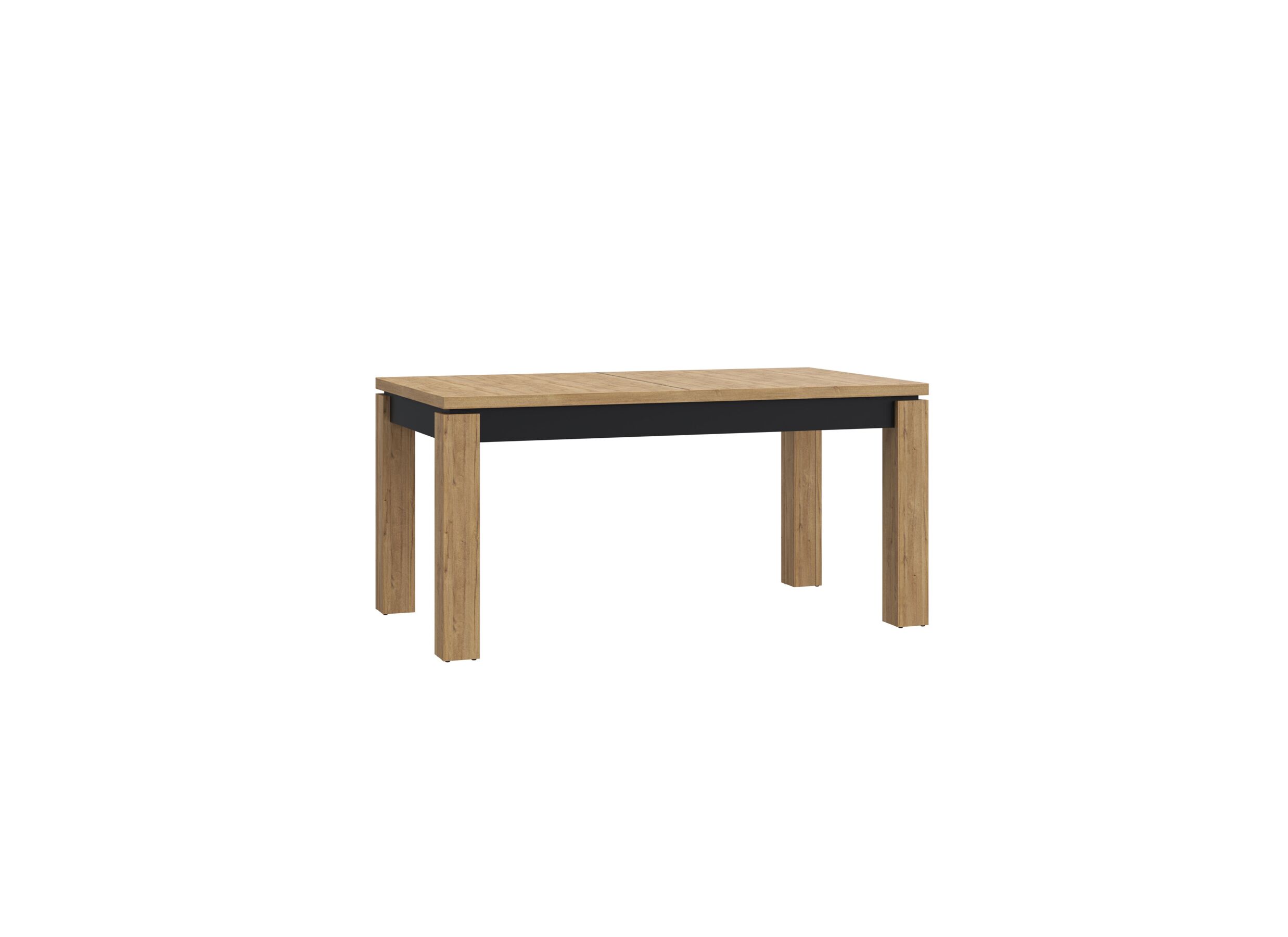 Tafel Kaszimiro 160/200x90cm - meubelplaat - waterford eik/zwart