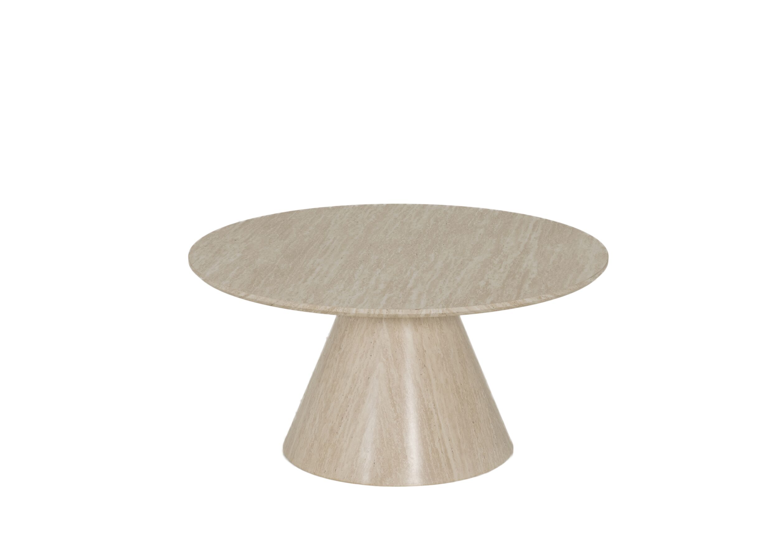 Plus Important - Table basse Tilda Ø80x40cm - décor - travertin look