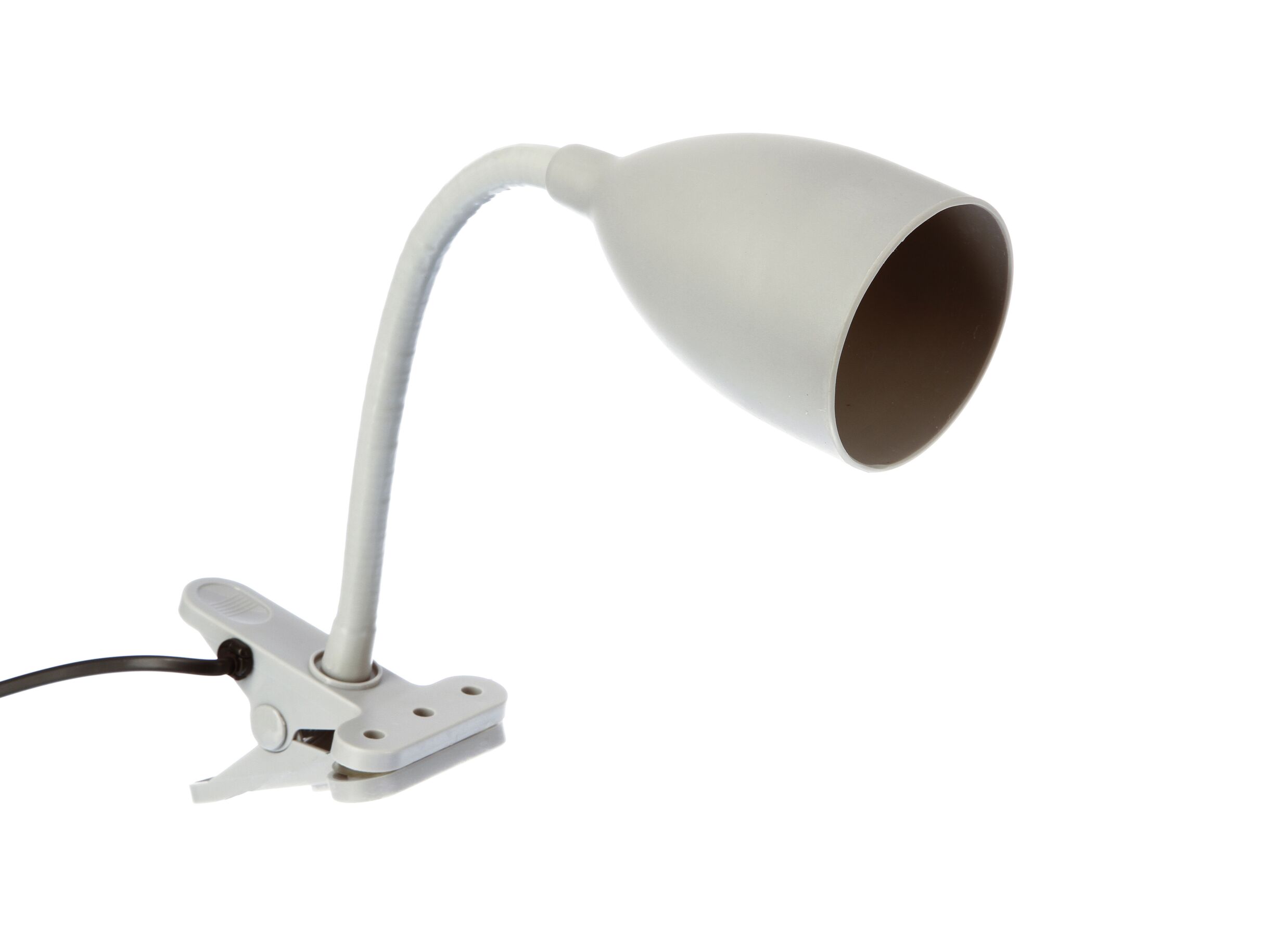 Aperçu - Lampe à pince Sily H43cm - plastique - gris