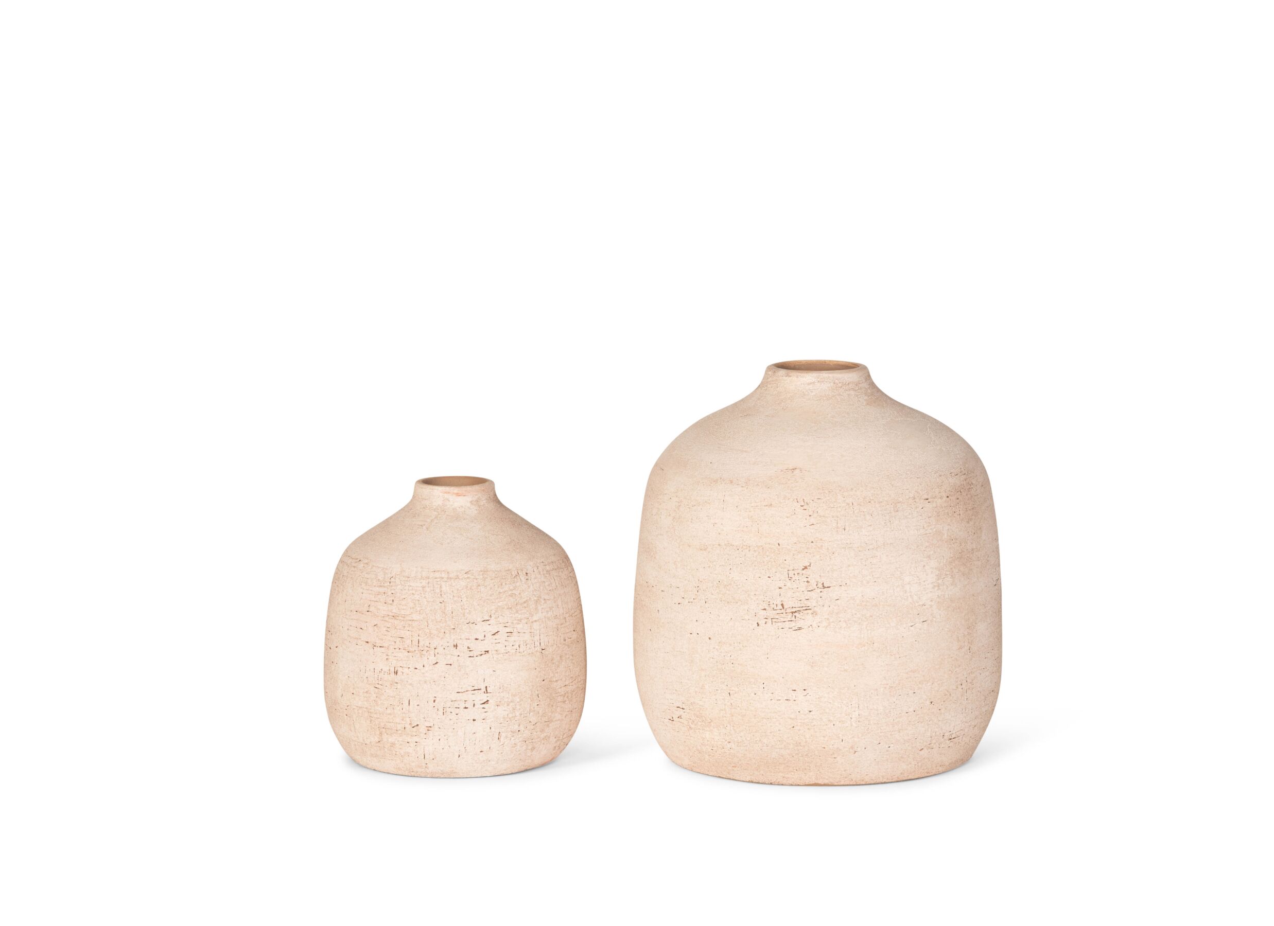 Setfoto - Vaas H21cm - stoneware - beige