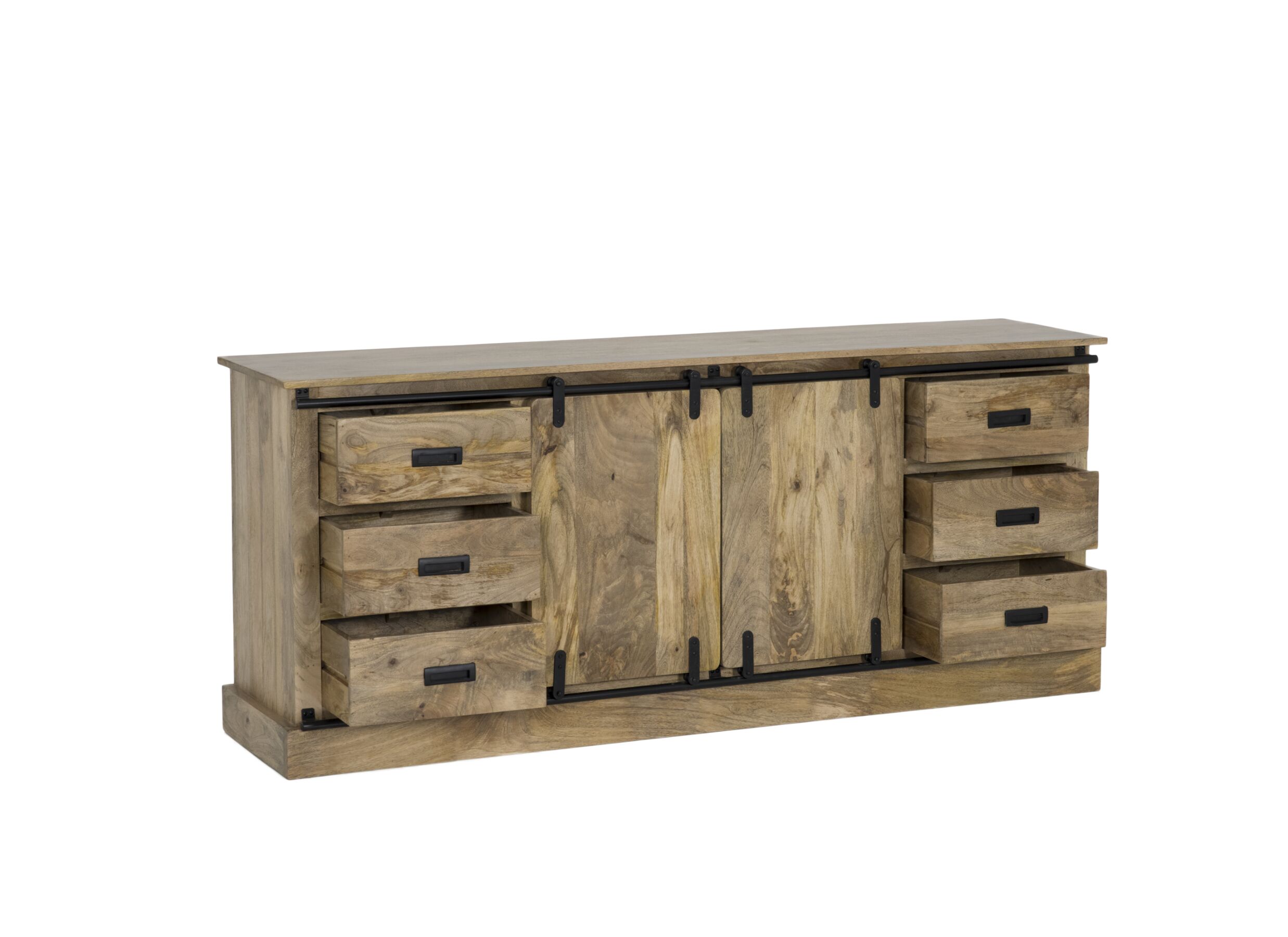 Indeling - Dressoir Gorgo 190cm - mango massief - naturel