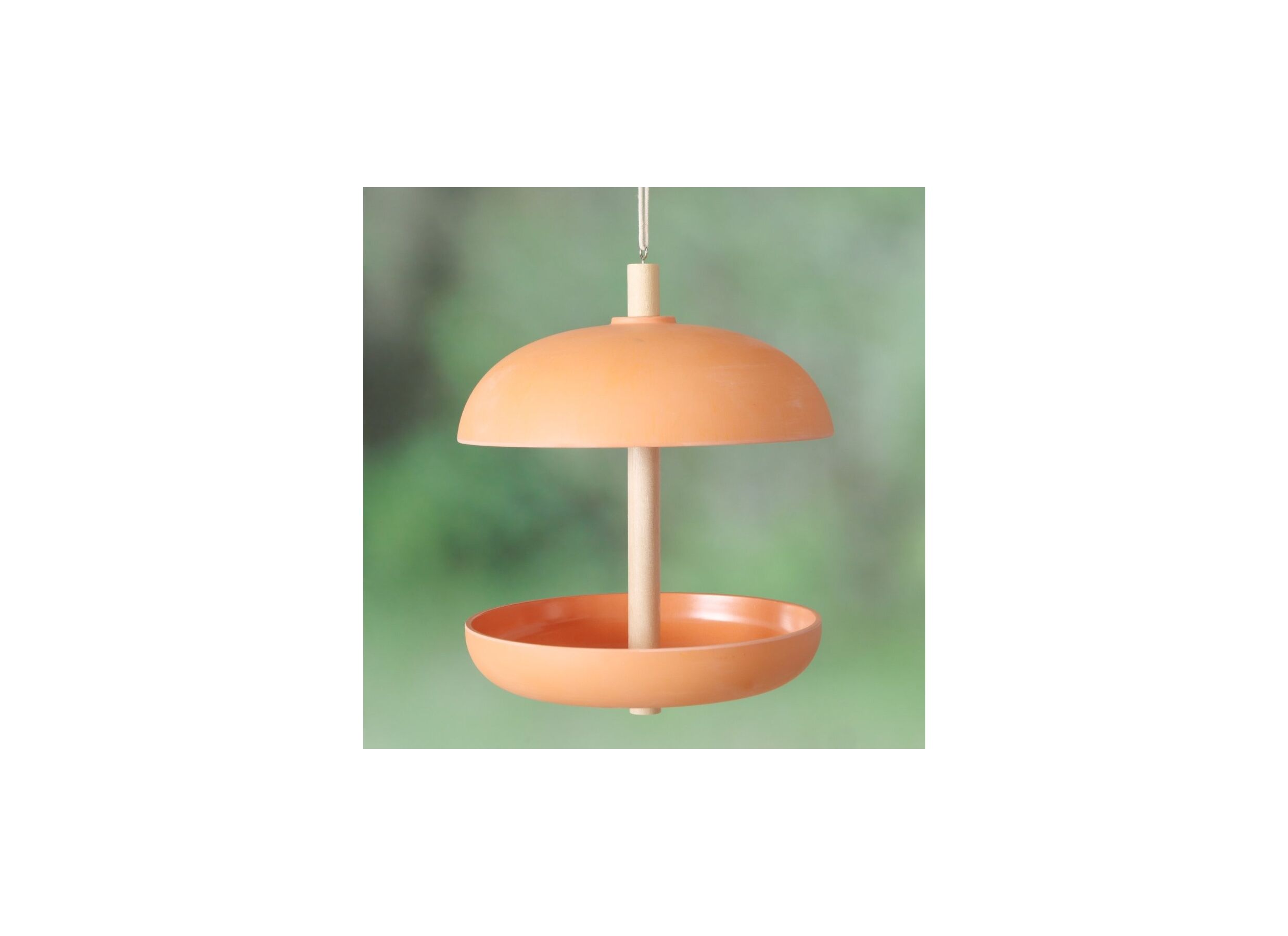 Sfeerfoto - Vogelhuisje Giardino Ø21cm - kunststof/bamboe - oranje