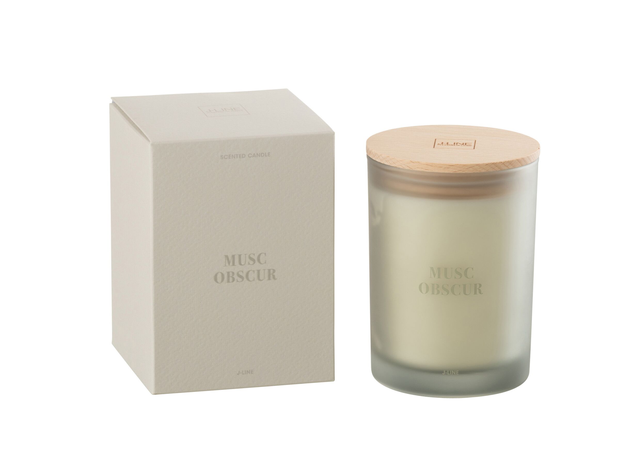 Aperçu - Bougie parfumée Accords Essentiels Musc Obscur 38h 8,5x8,5x12,5cm - verre - bleu