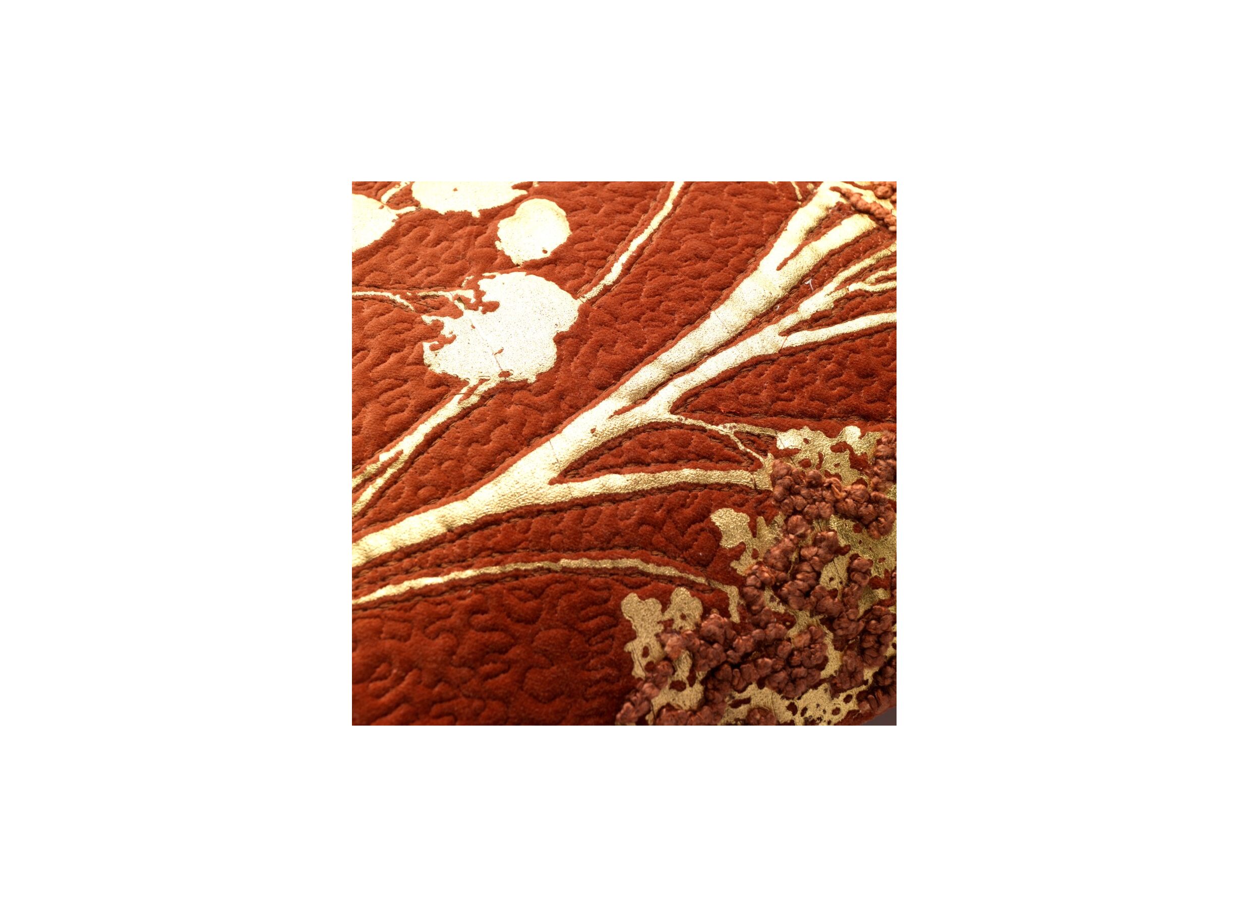 Detail - Coussin Mabelle 45x45cm - coton - potters clay