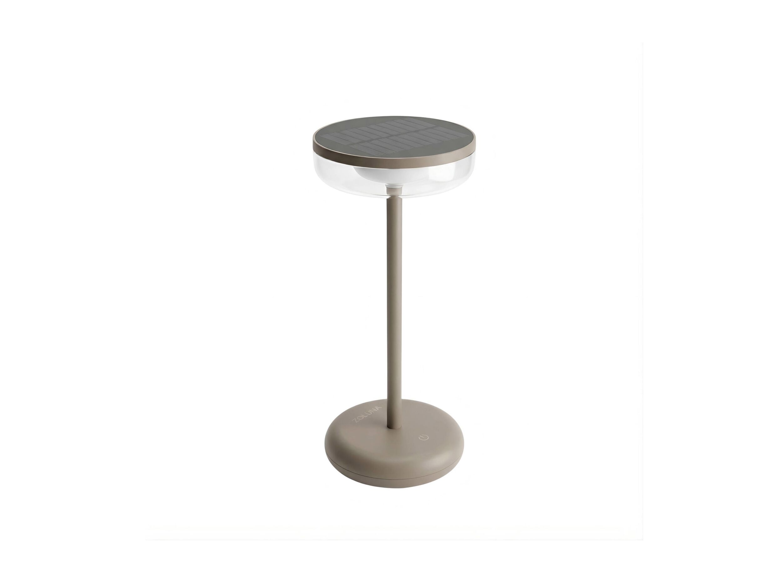 Solar tafellamp Bobbie H27 - kunststof - cappuccino - Lampe de table solaire Bobbie H27 - plastique - cappuccino