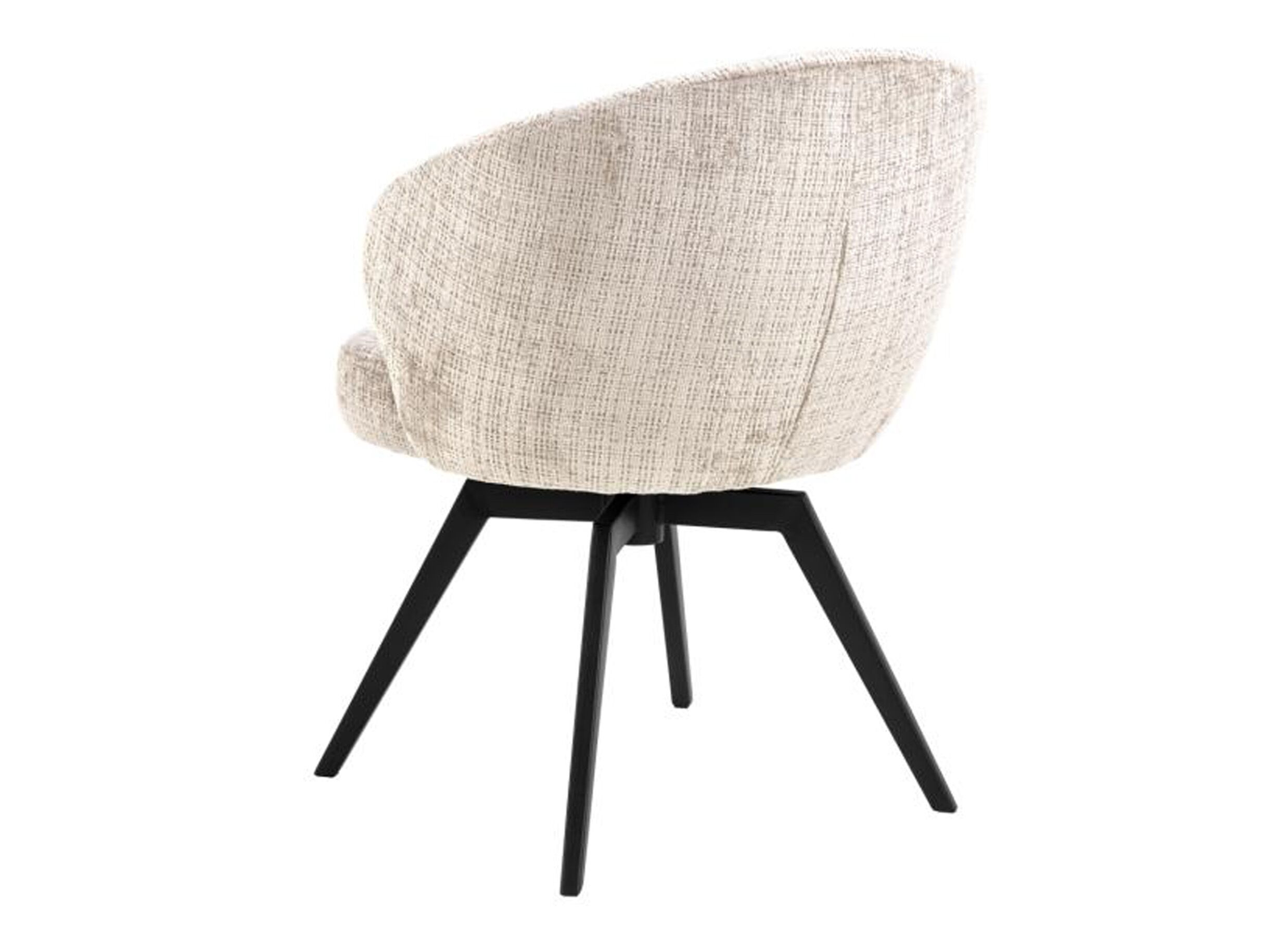 Aperçu - Chaise pivotante tissu - beige