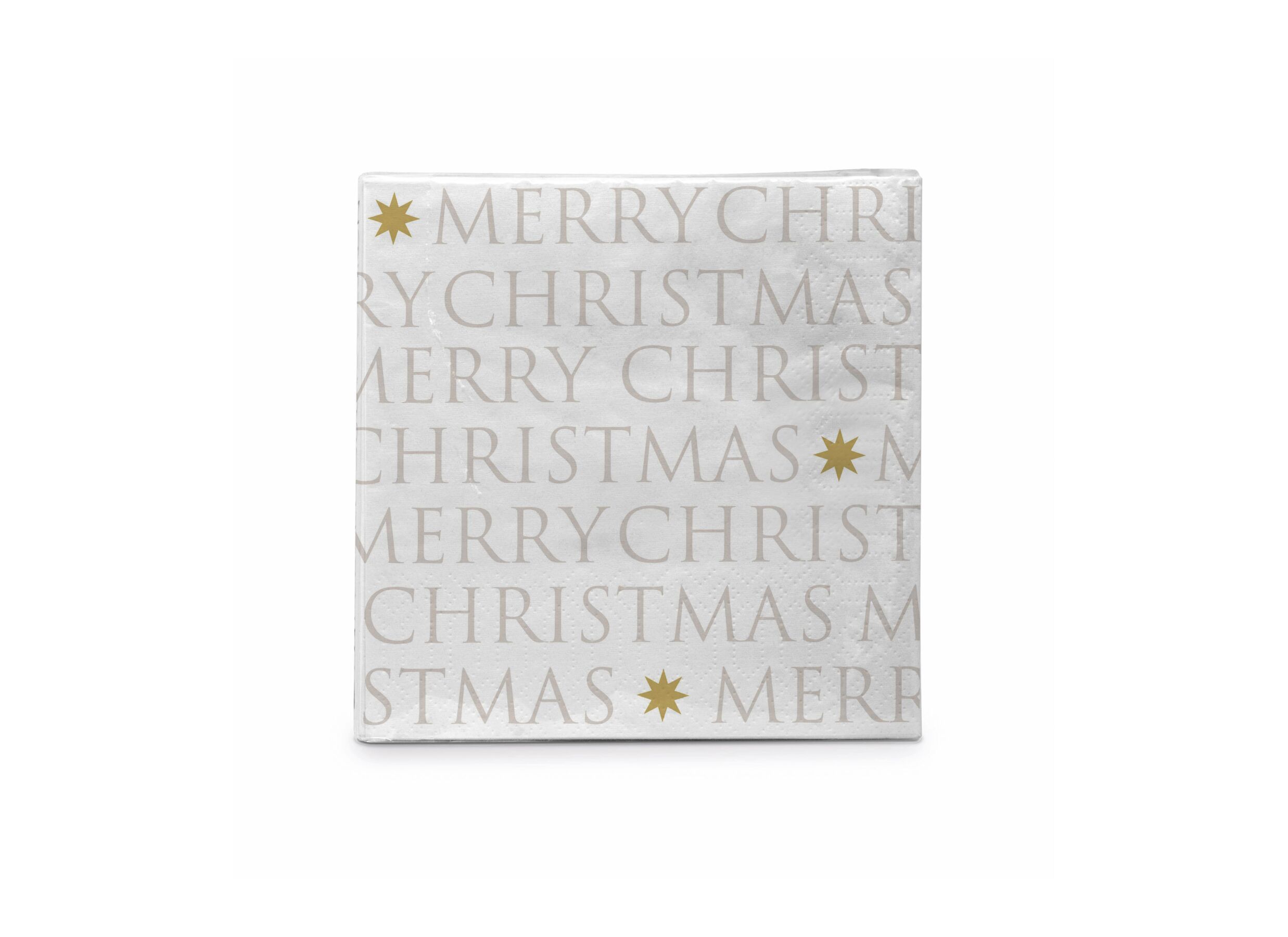 Serviette Christmas Letters 33x33cm - 20 stuks - Serviette Christmas Letters 33x33cm - 20 stuks