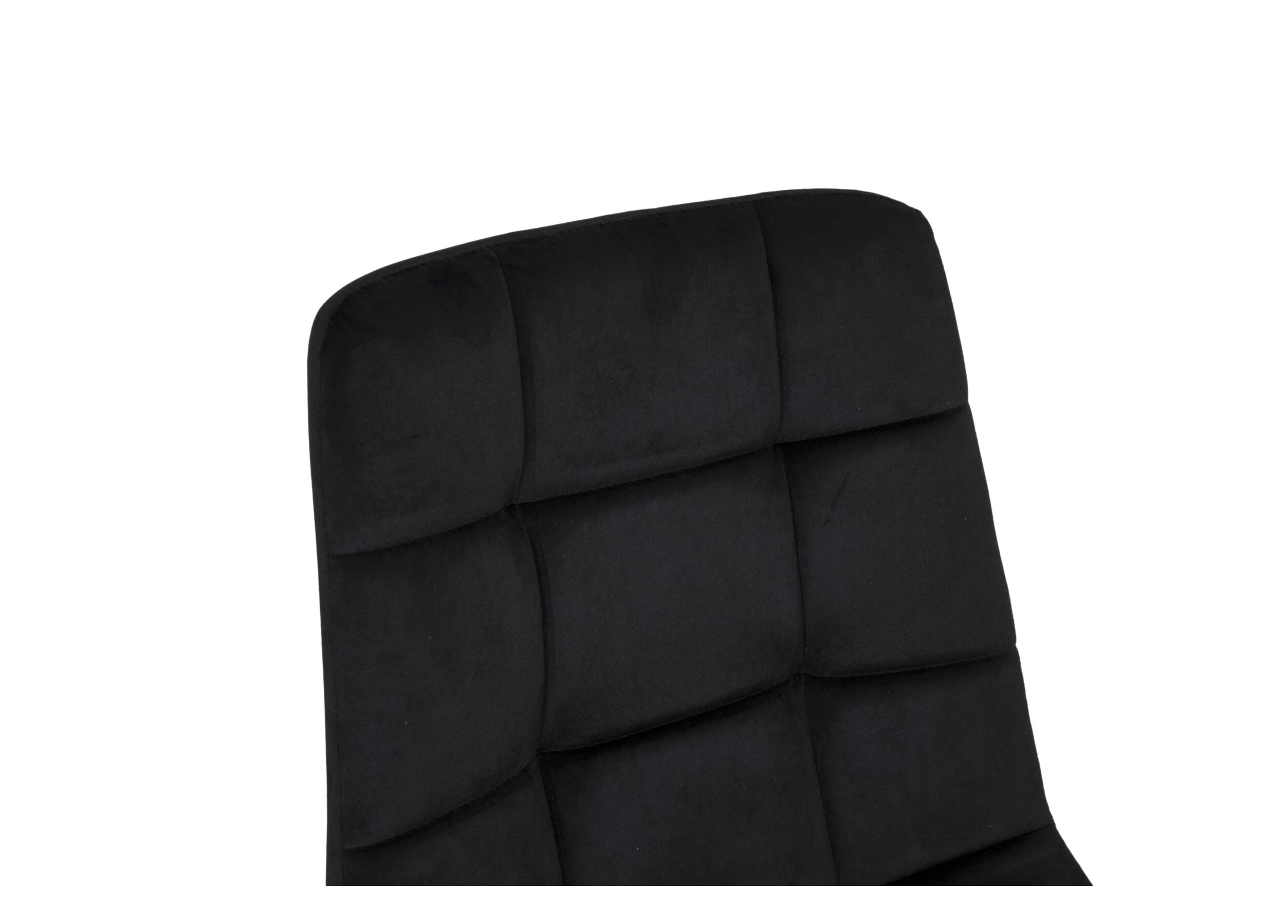 Detailfoto - Stoel Runner 44x54x87cm - fluweel - zwart