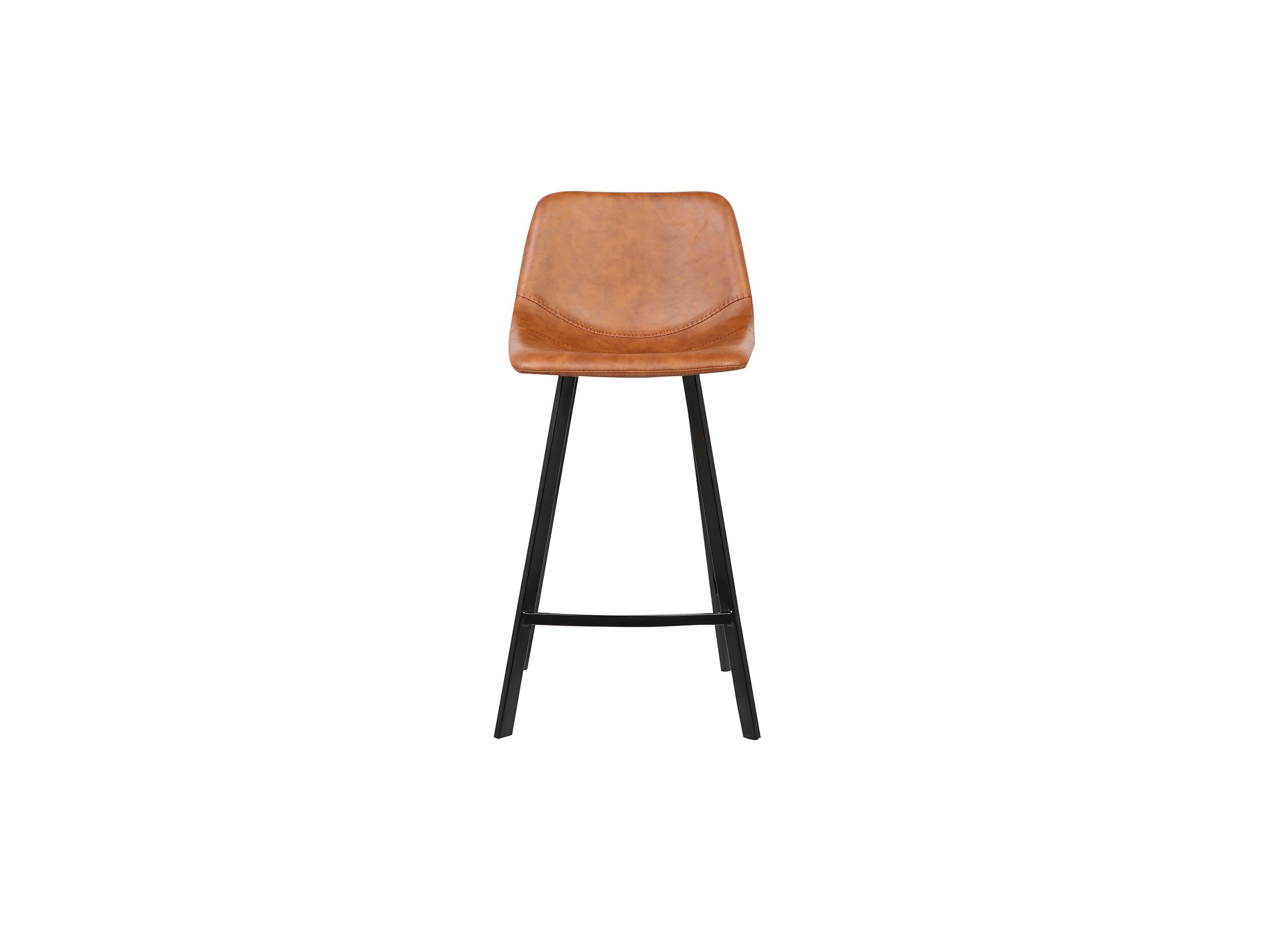 Chaise de bar Spartacus HA65cm - similicuir - cognac