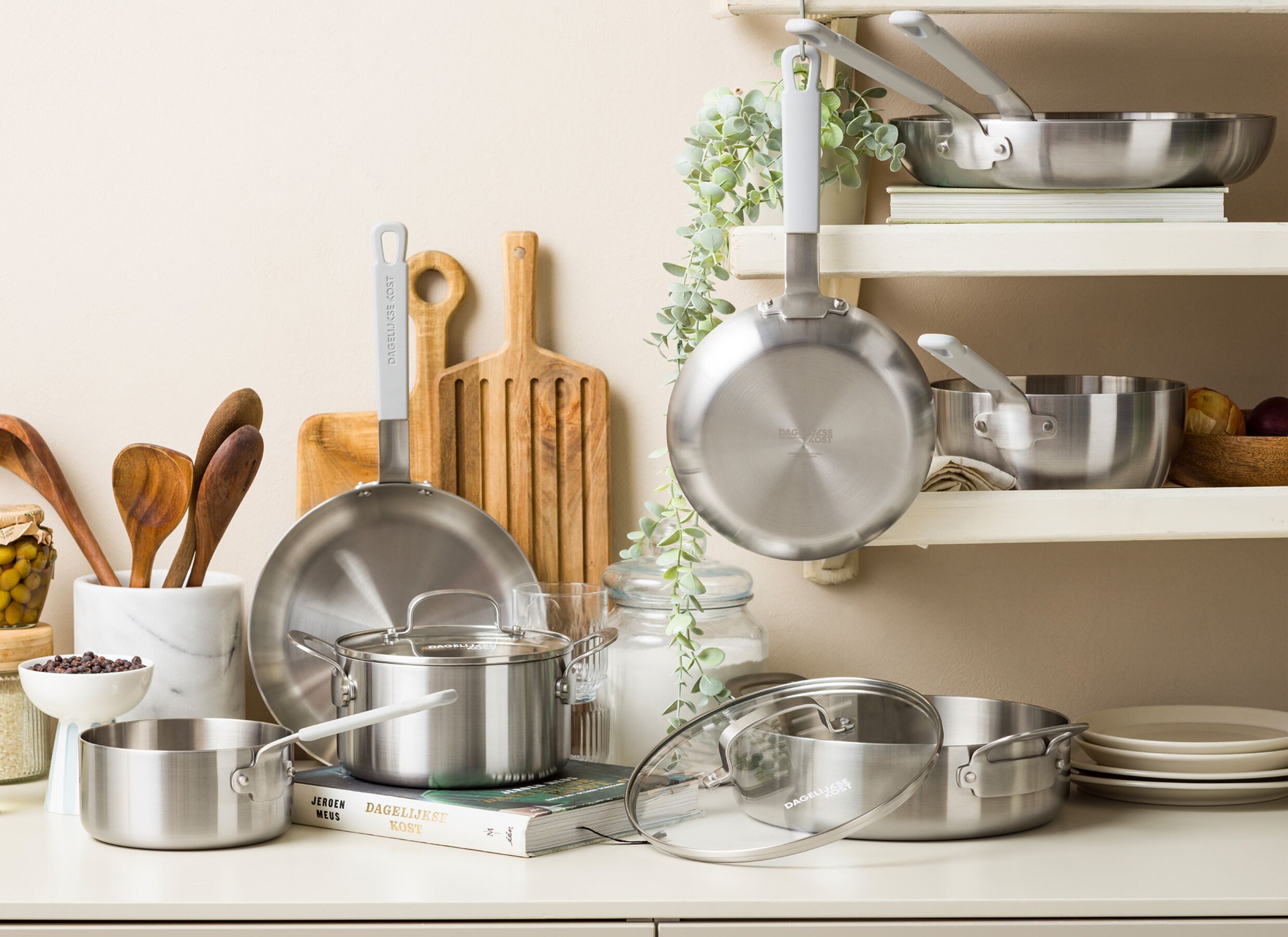 Foto ambiance - Poêle Dagelijkse kost Ø24cm - tri-ply - argent