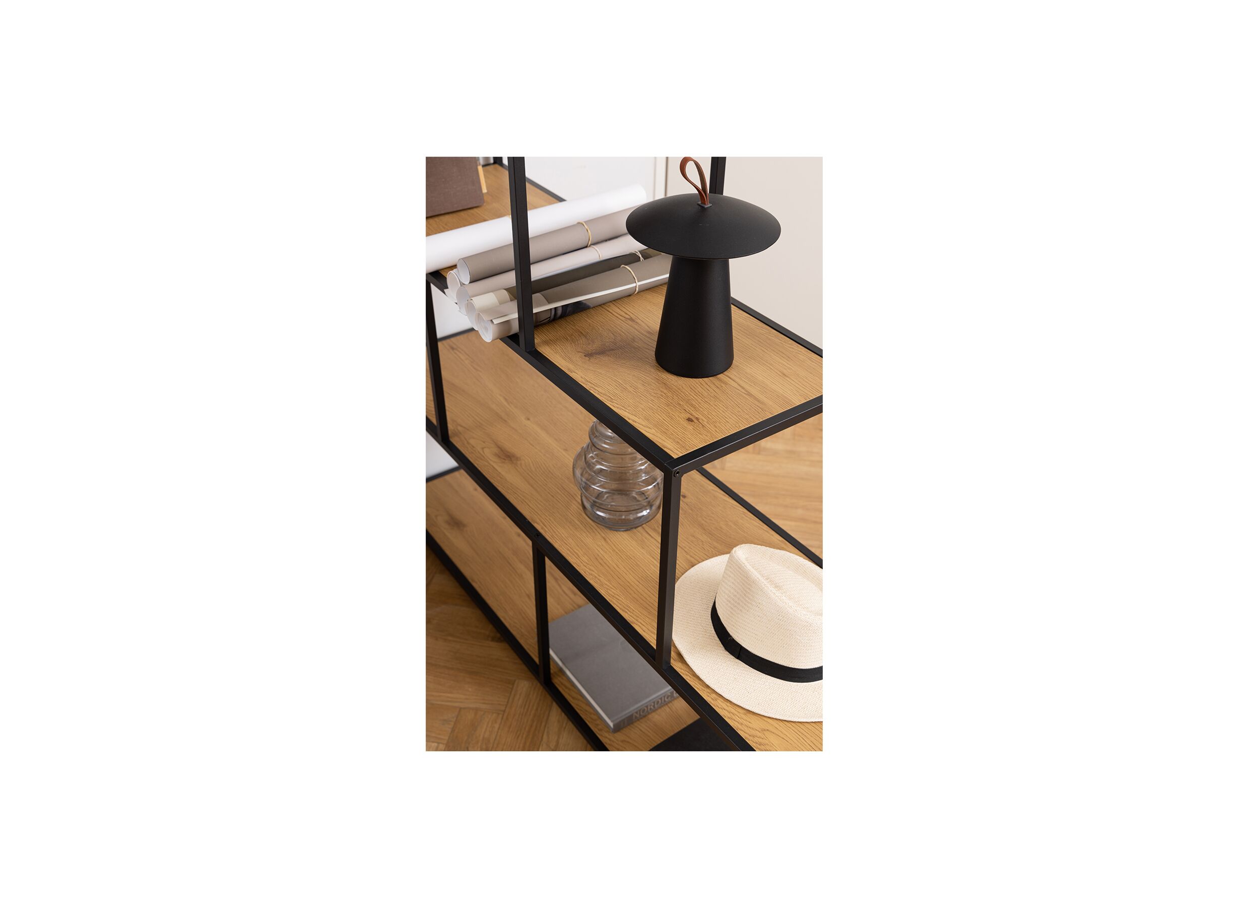 Étagère 135x35x150cm - décor - chêne
