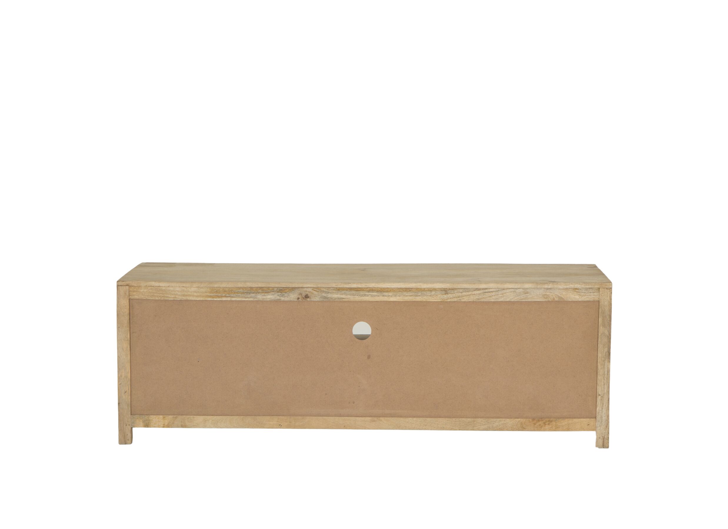 Meuble TV Ploutos 165x48cm - manguier massif - naturel