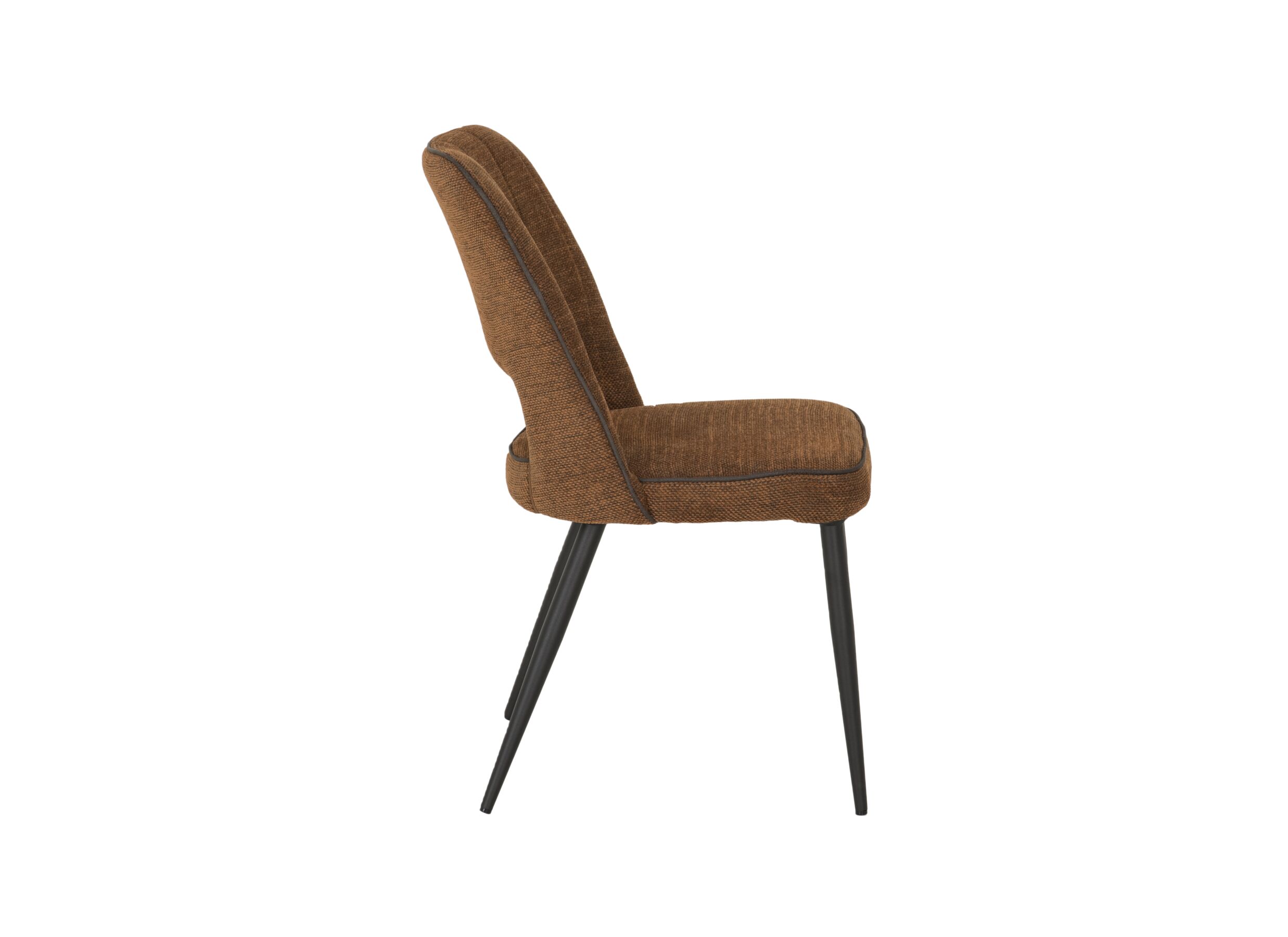 Chaise 50x50x90cm - tissu - cuivre