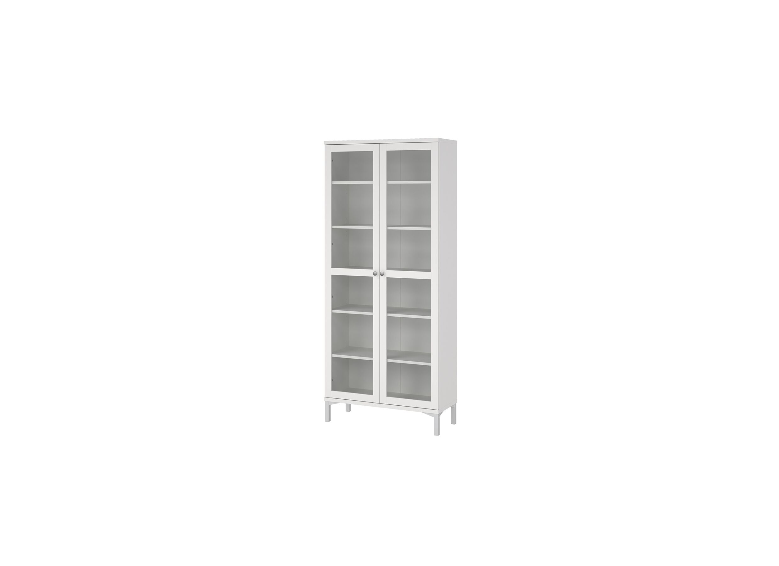 Vitrinekast Roma 89cm - decor - wit