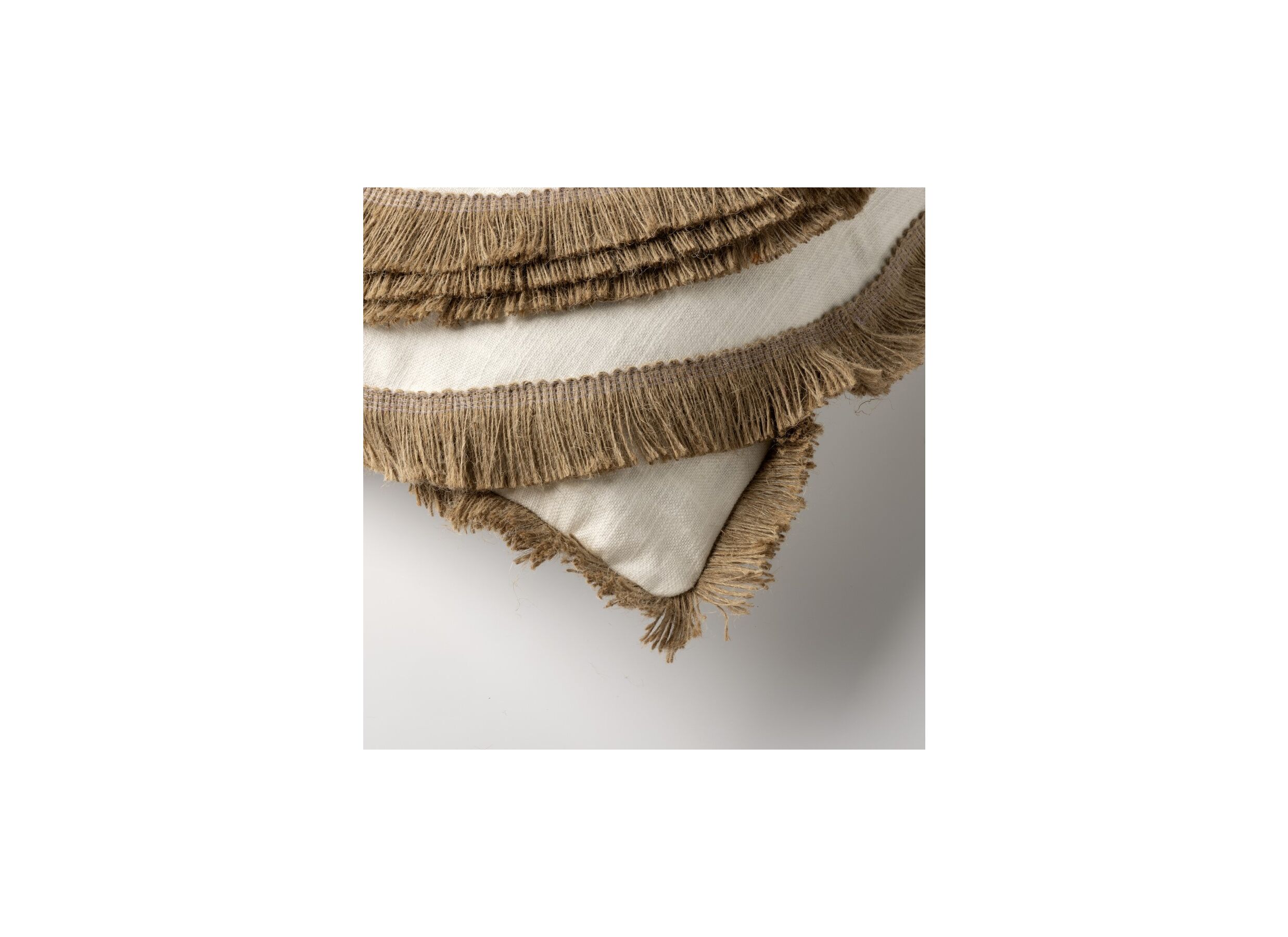 Detail - Coussin Lei 45x45cm - tissu - naturel