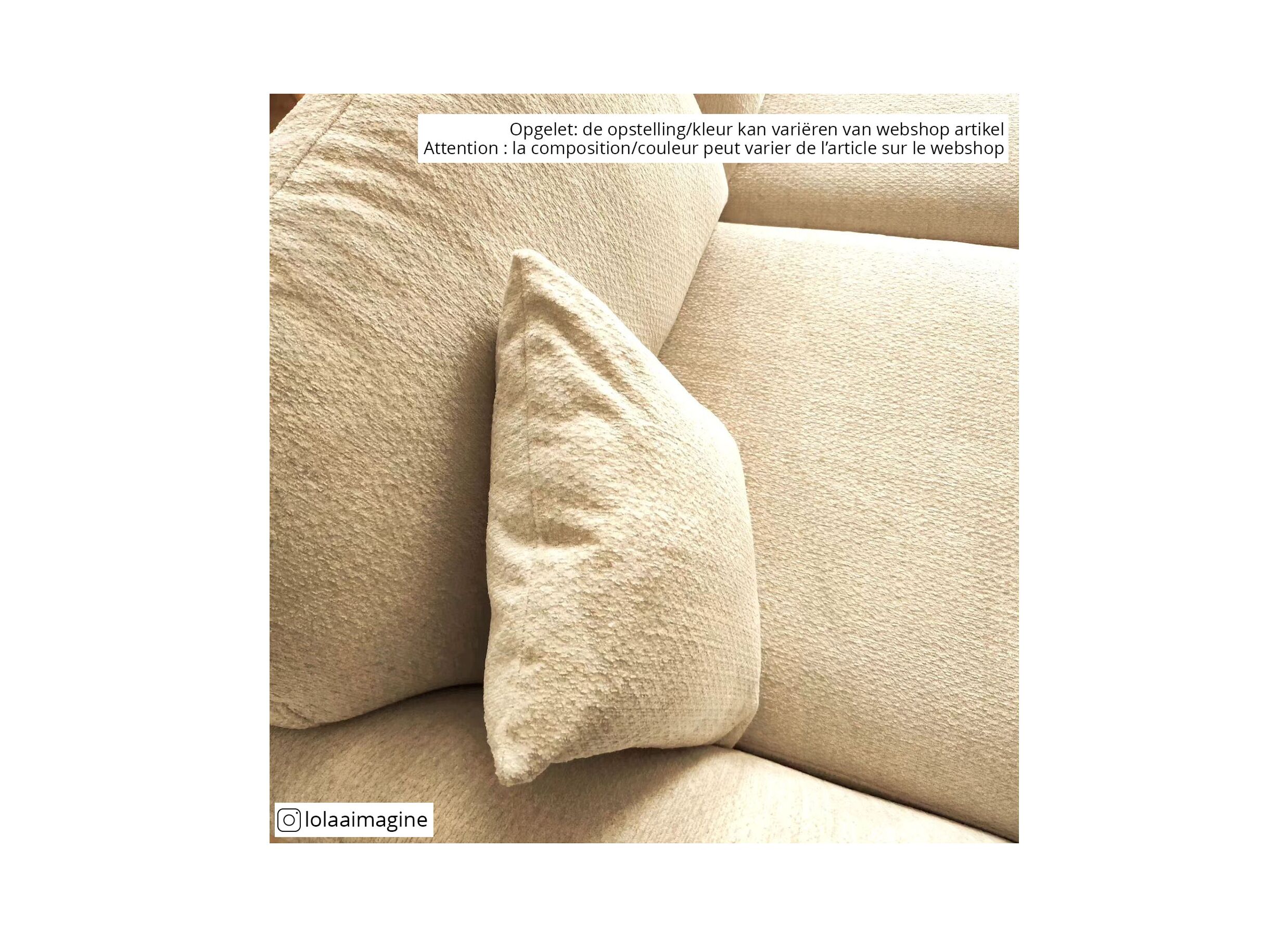 Hoeksalon Namur 293x160cm - stof - beige