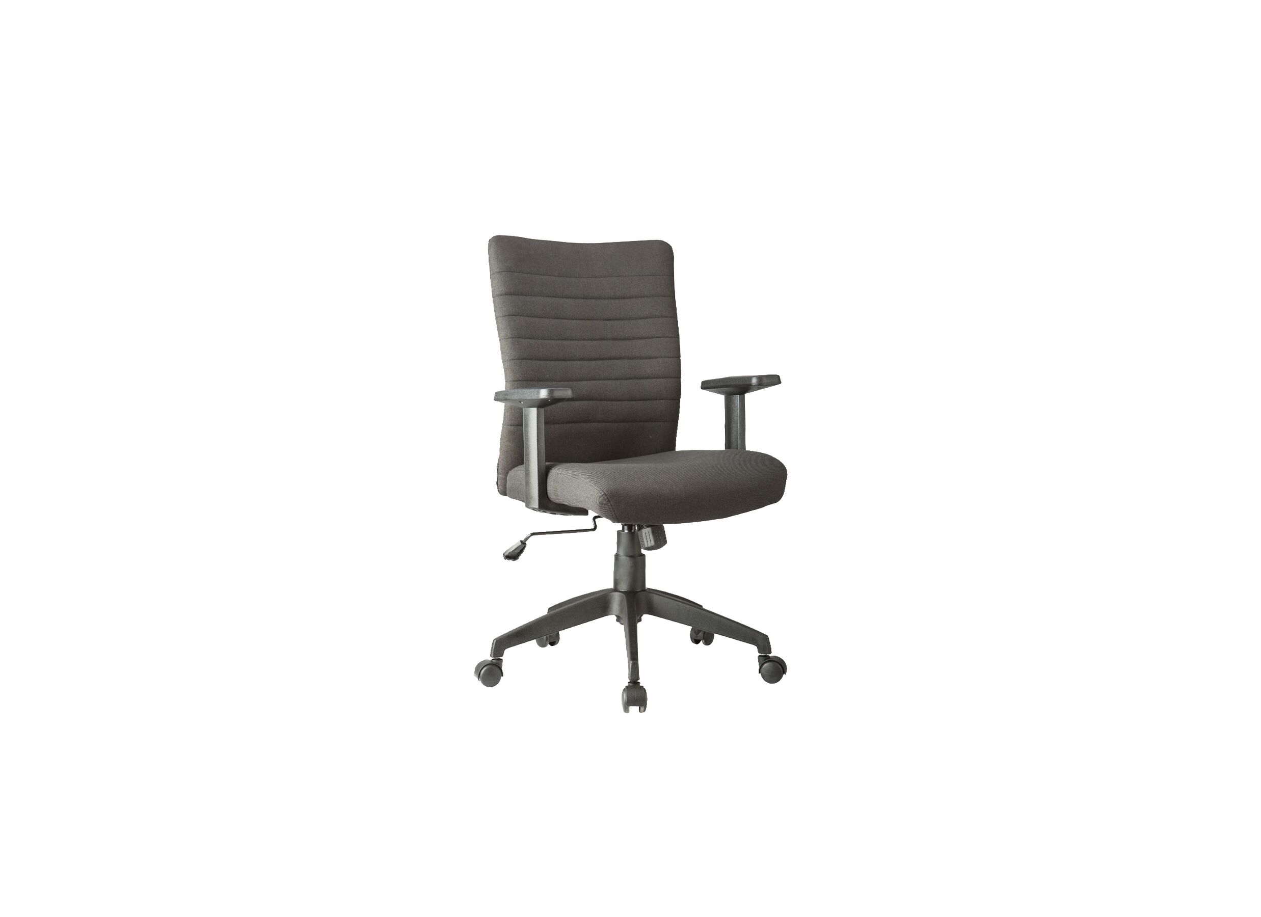 Chaise de bureau Sean gris - Chaise de bureau Sean 60x56,5x94cm - tissu - gris foncé