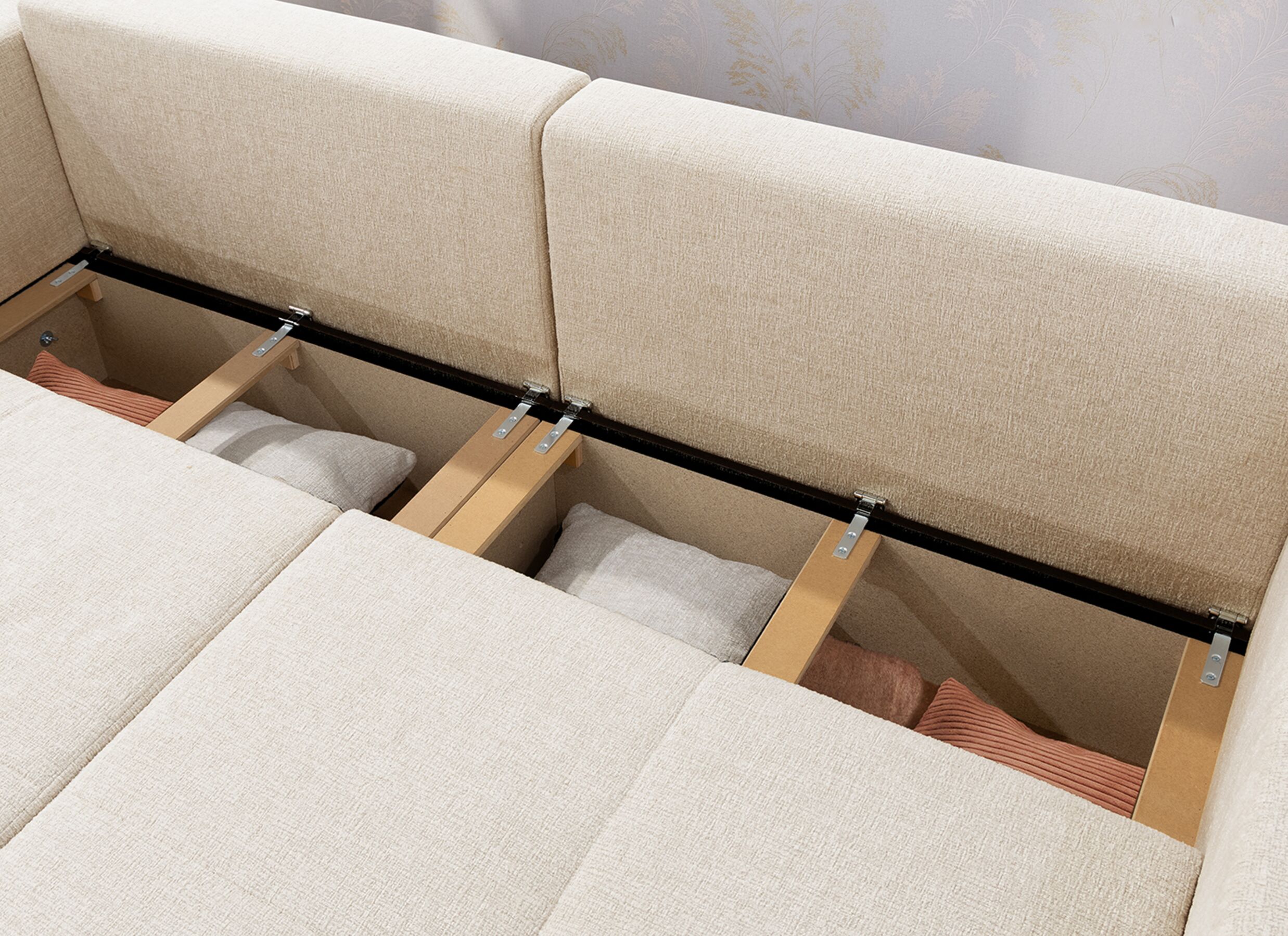 Sfeerfoto - Zetel Relax Bigsofa 4-zit - stof - chenile beige