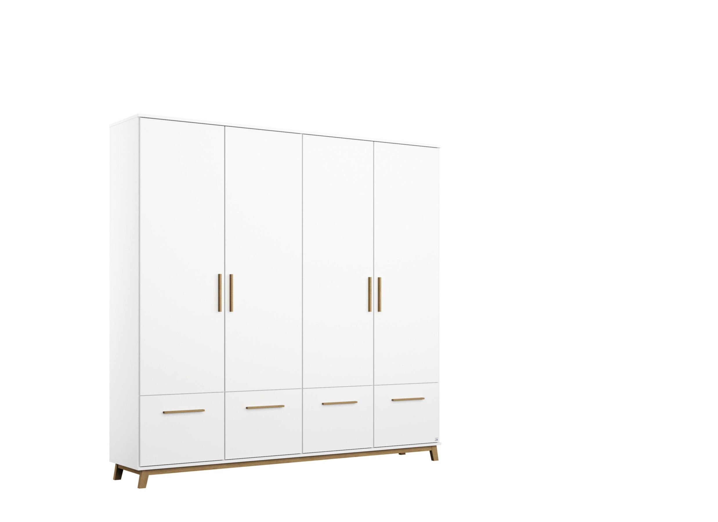 Kleerkast 181cm - decor - alpine wit/eik